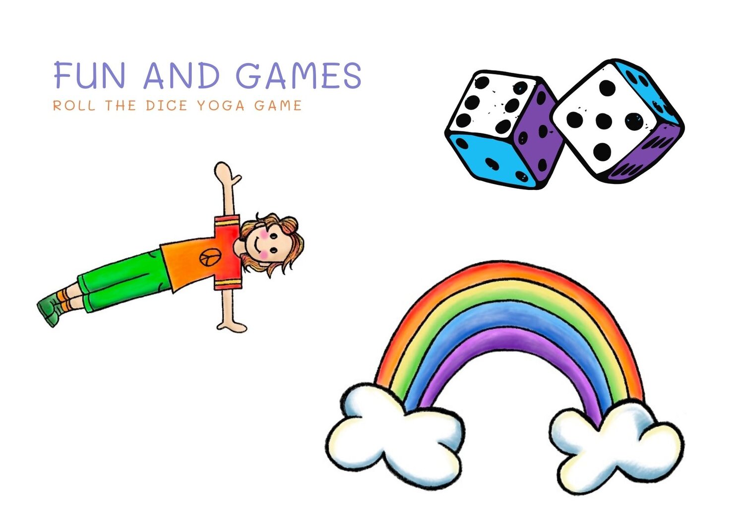 Roll a Dice yoga game —