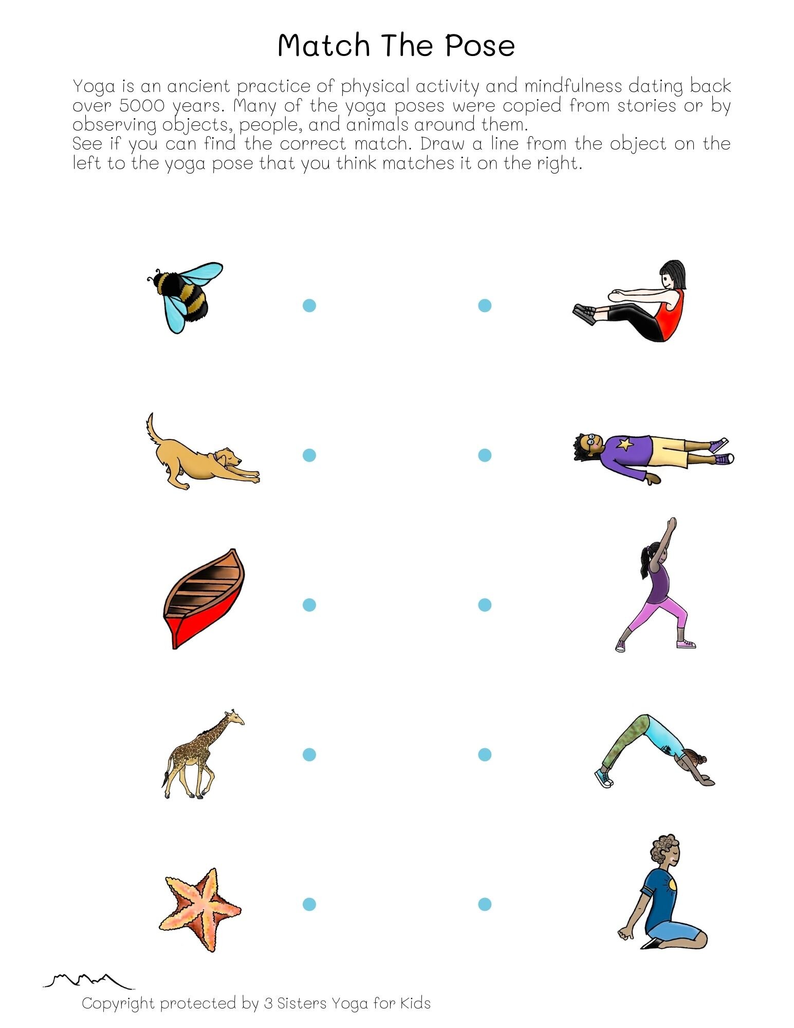 Animal Yoga Poses Printable Set – Pretzel Kids Shop