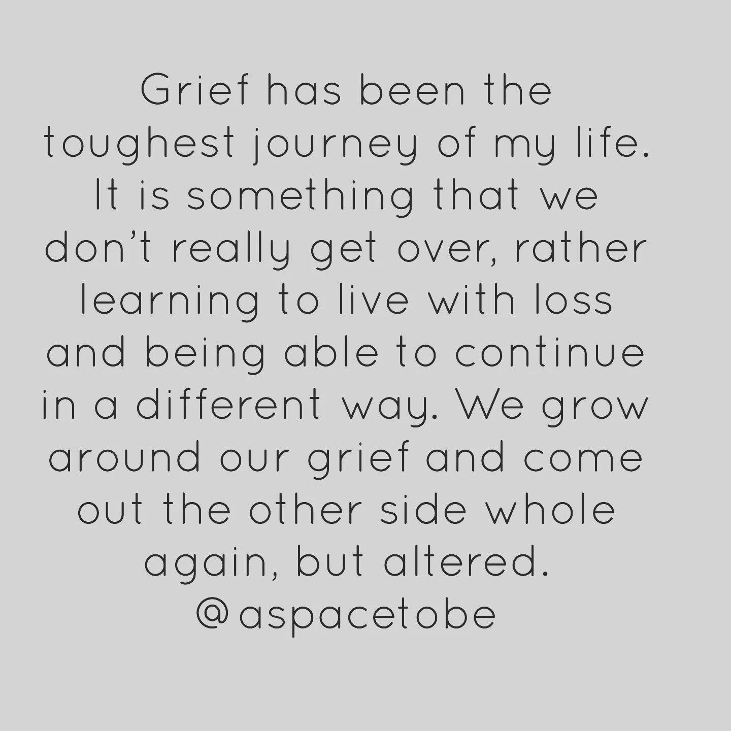 Grief is a journey, and a hard one. Be gentle on yourself. #grief #lossofalovedone #losses #pain #griefjourney💖💔 #begentlewithyourself #bereavement #bereaved #personcentredcounselling #counsellingservices