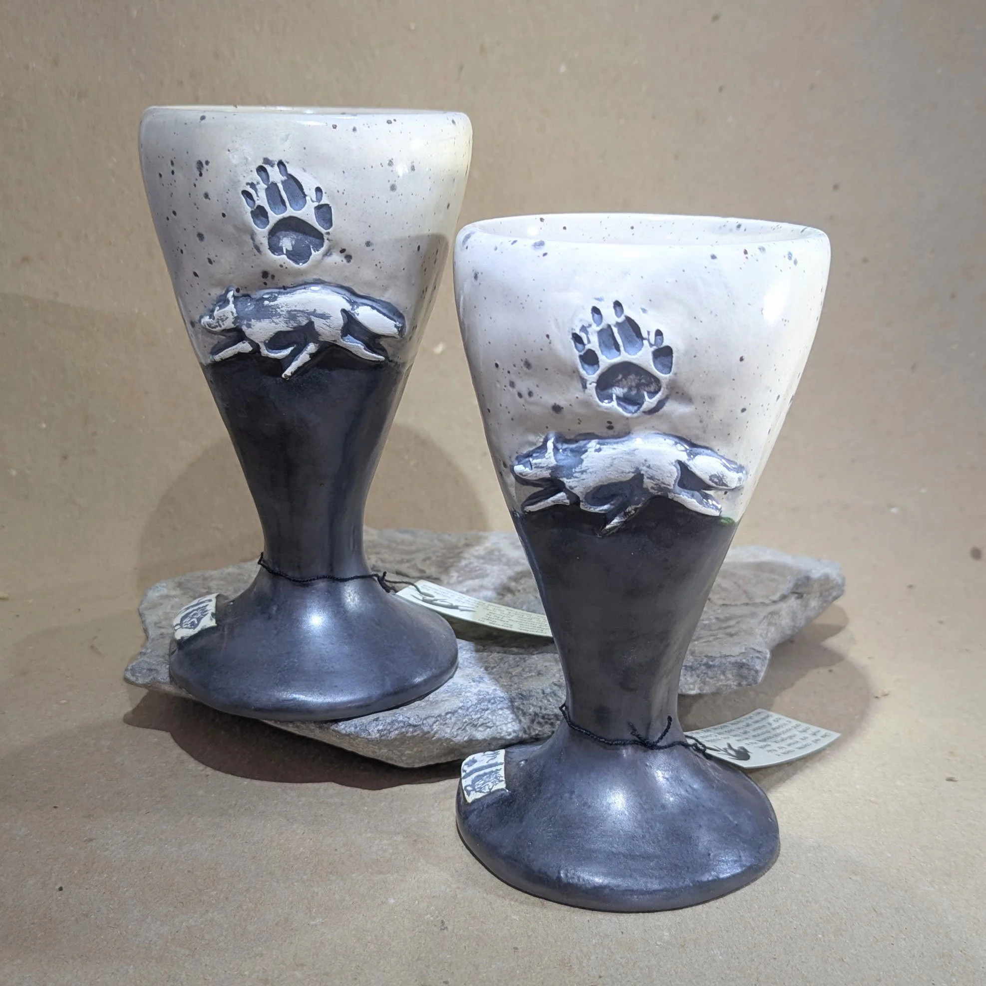 Coyote goblets - slipcast
