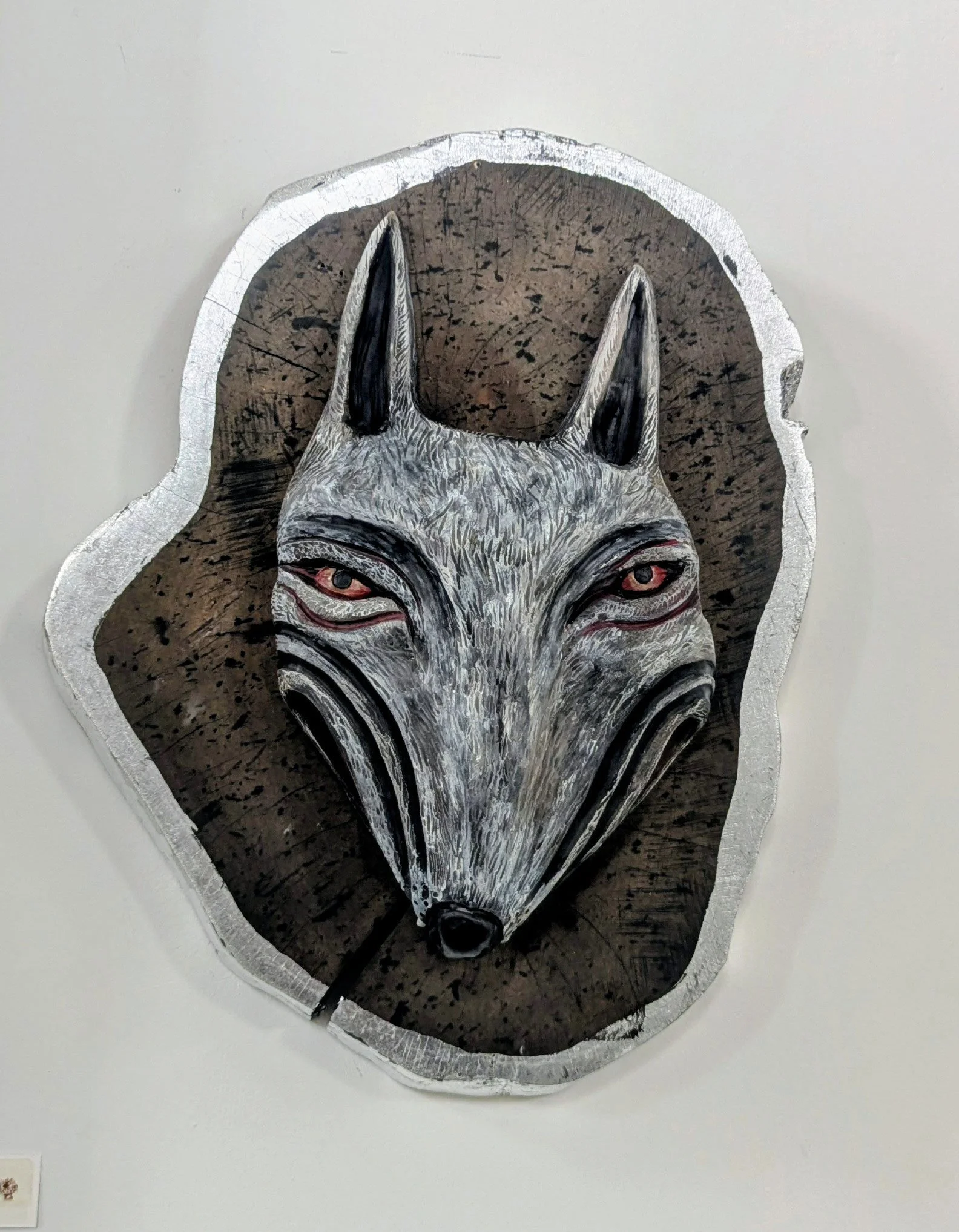 Wylie - ceramic mounted on maple wood