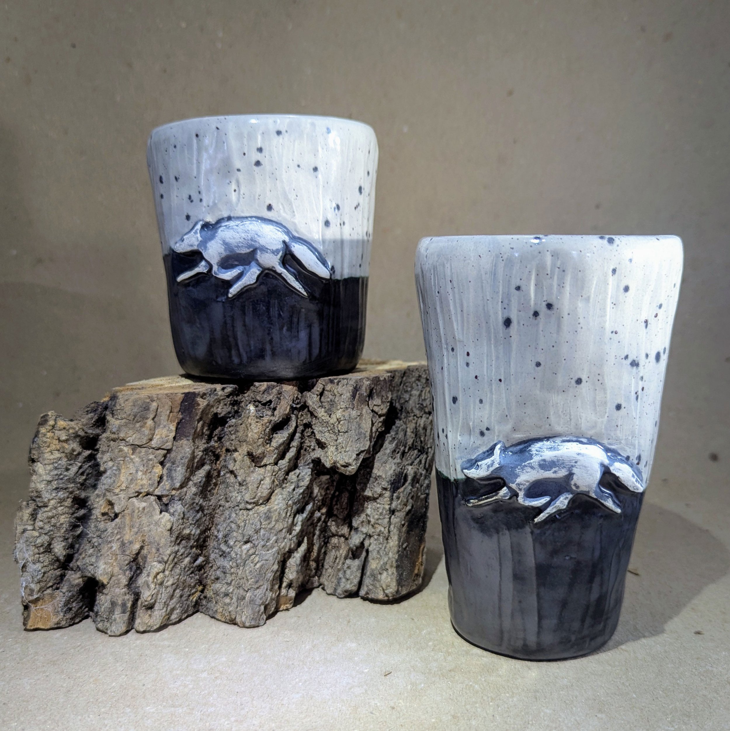 Coyote tumblers - slipcast