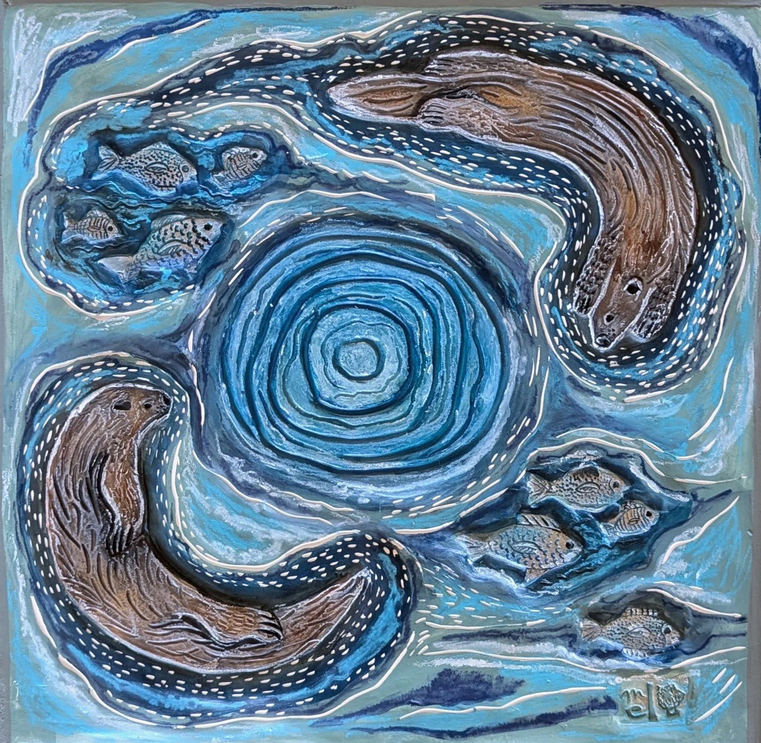 Play Cycle - ceramic on board