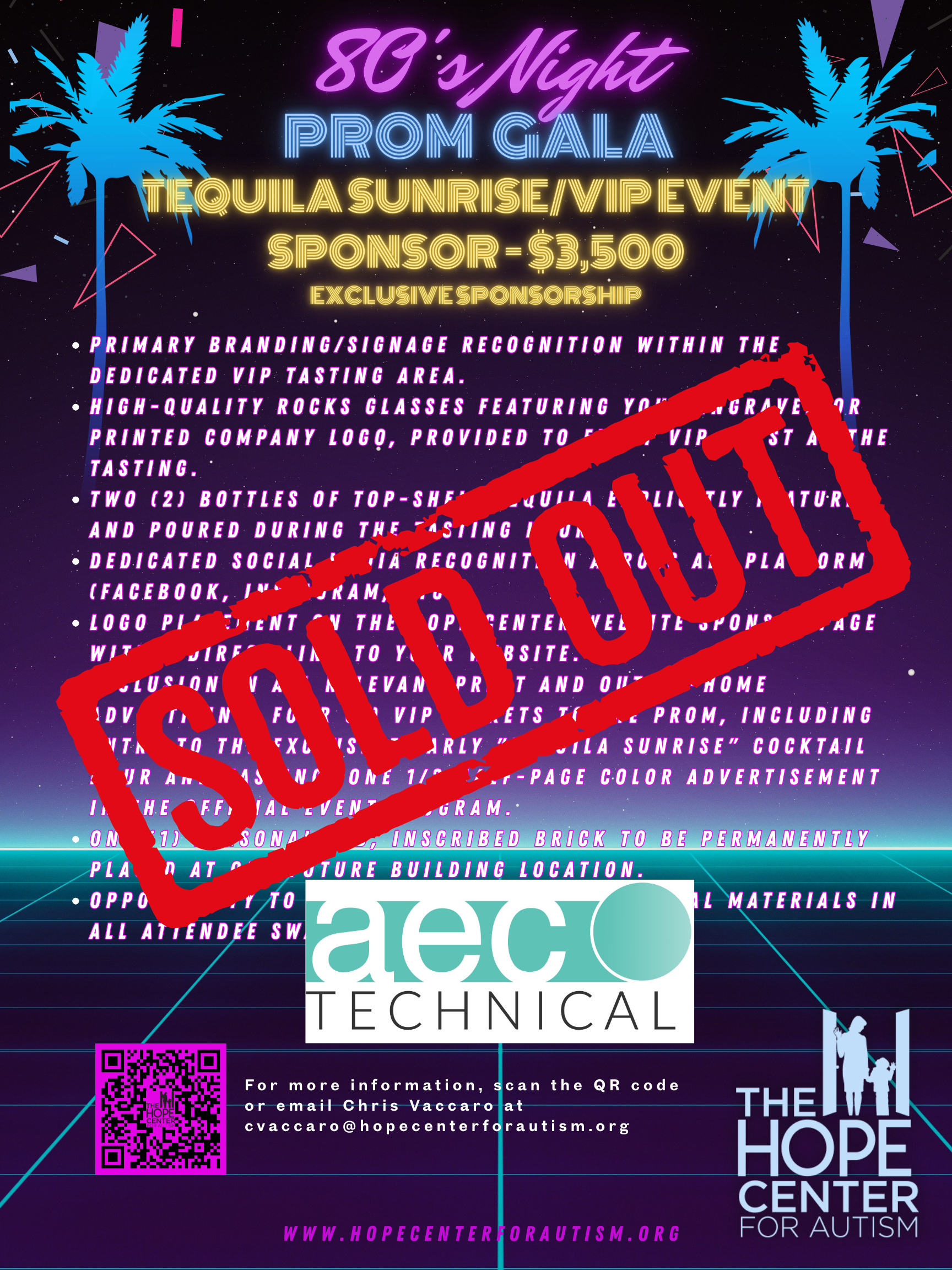 Tequila Sunrise VIP Event Sponsor