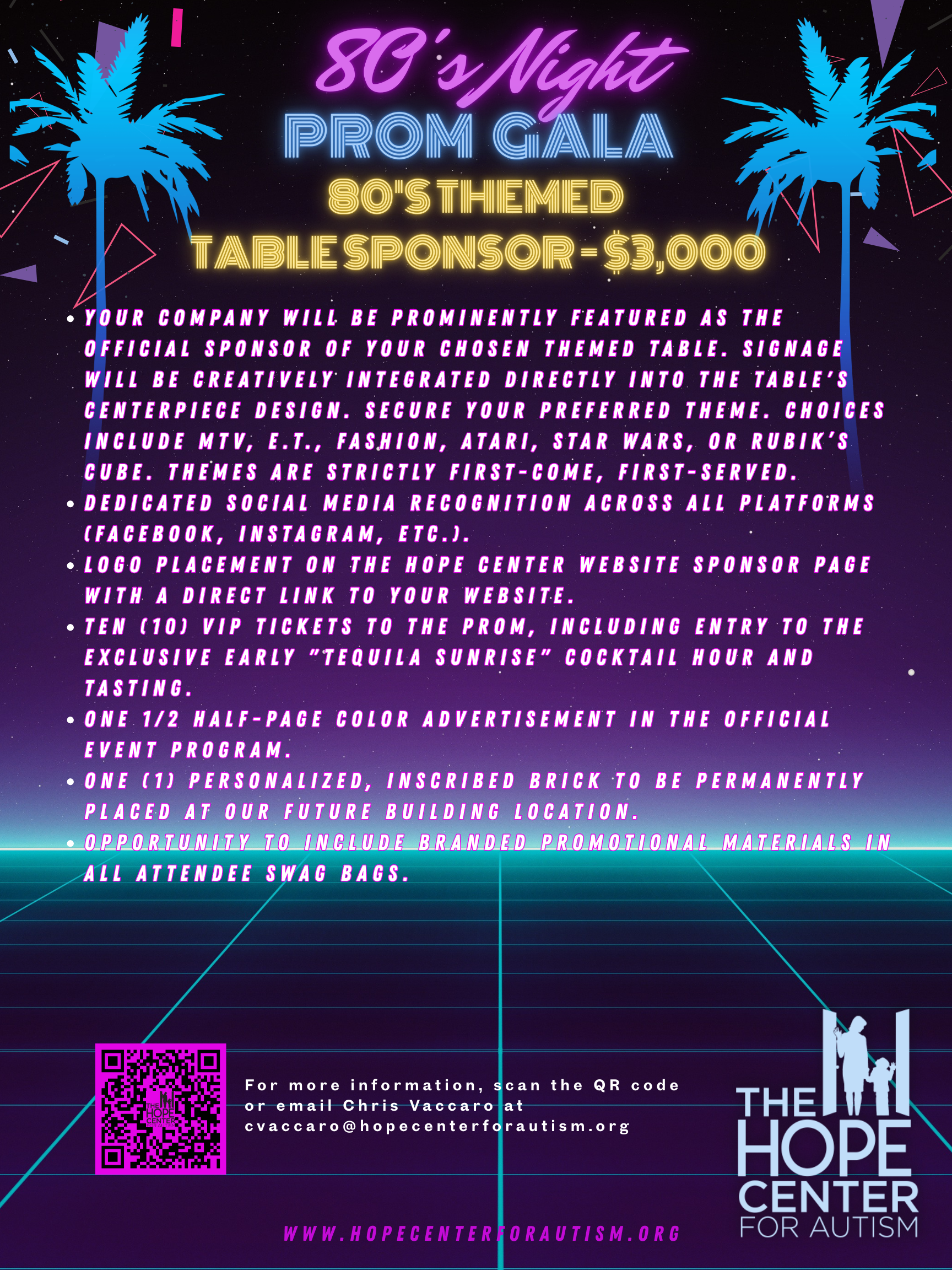 80's Themed Table Sponsor - ATARI THEME