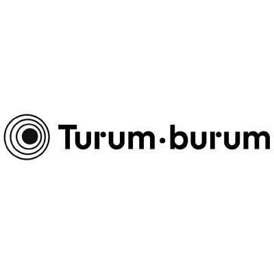 Turum-burum logo with concentric circular icon