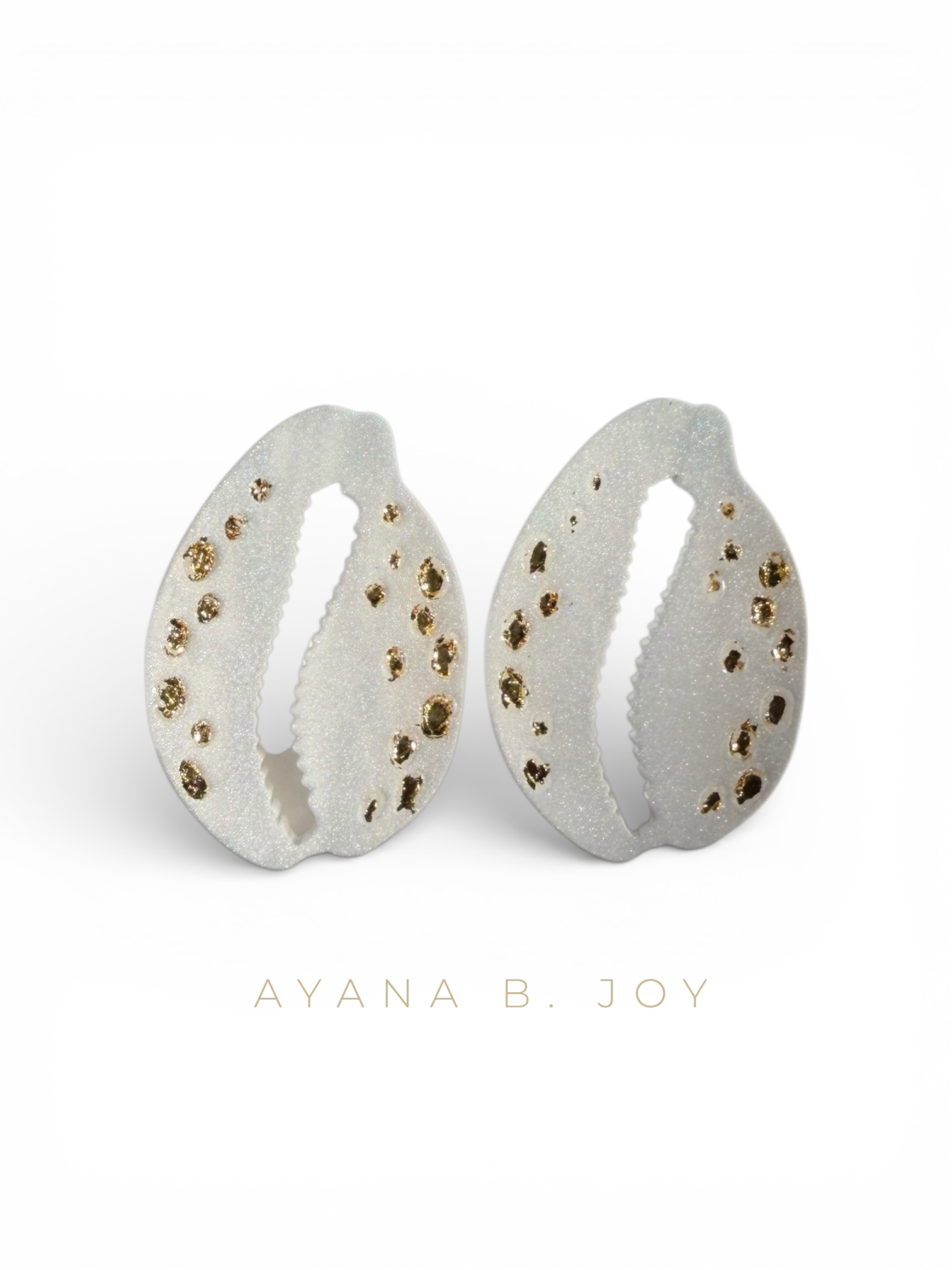 Pearl Cowrie Earrings