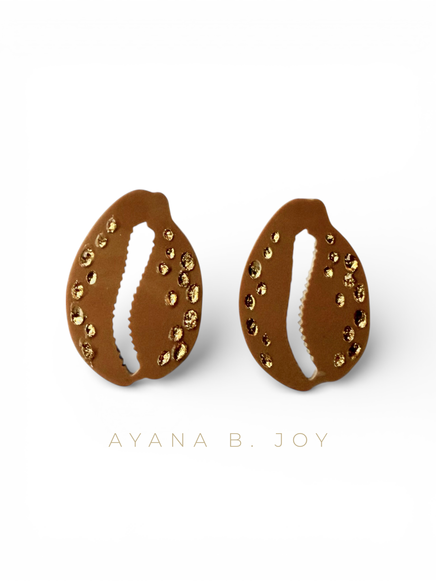 Cocoa Cowrie Earrings