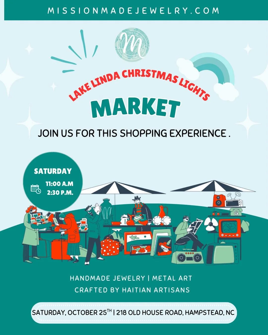 Join us for this shopping experience.
#mmj #missionmadejewelry #haiti