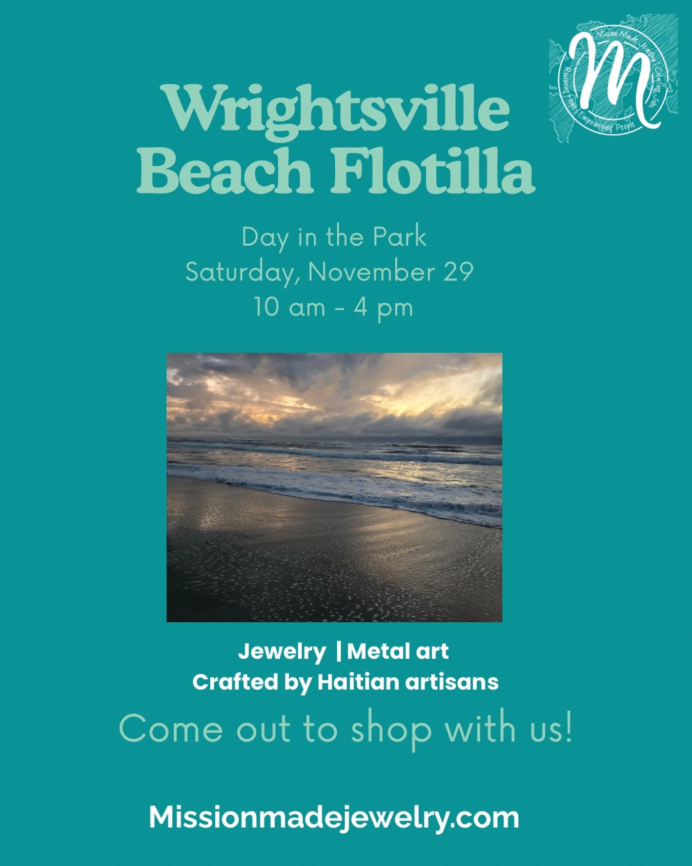 Come out to shop with us.

#mmj #missionmadejewelry #haiti