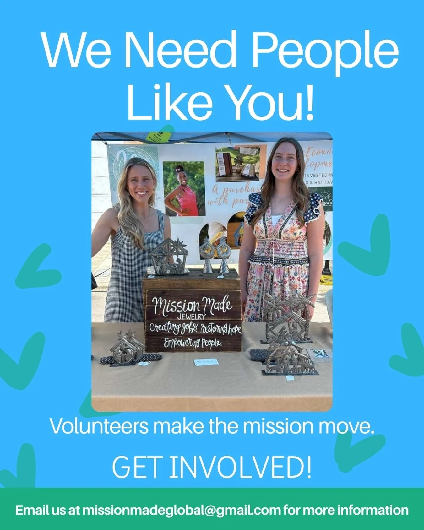 We need you! Interested?  Let&rsquo;s talk.

#haiti #mmj #missionmadejewelry