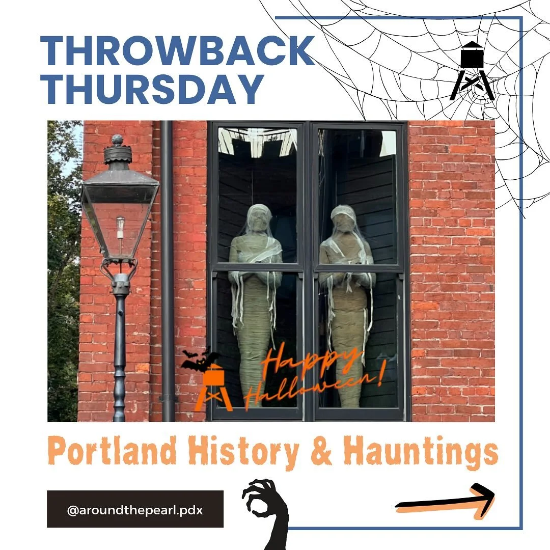 👻 Throwback Thursday: Portland’s Haunted Past 👻
Before the Pearl became one of Portland’s most vibrant neighborhoods, it was home to shadowy stories and ghostly legends hidden in its historic streets.
Take a step back in time and uncove
