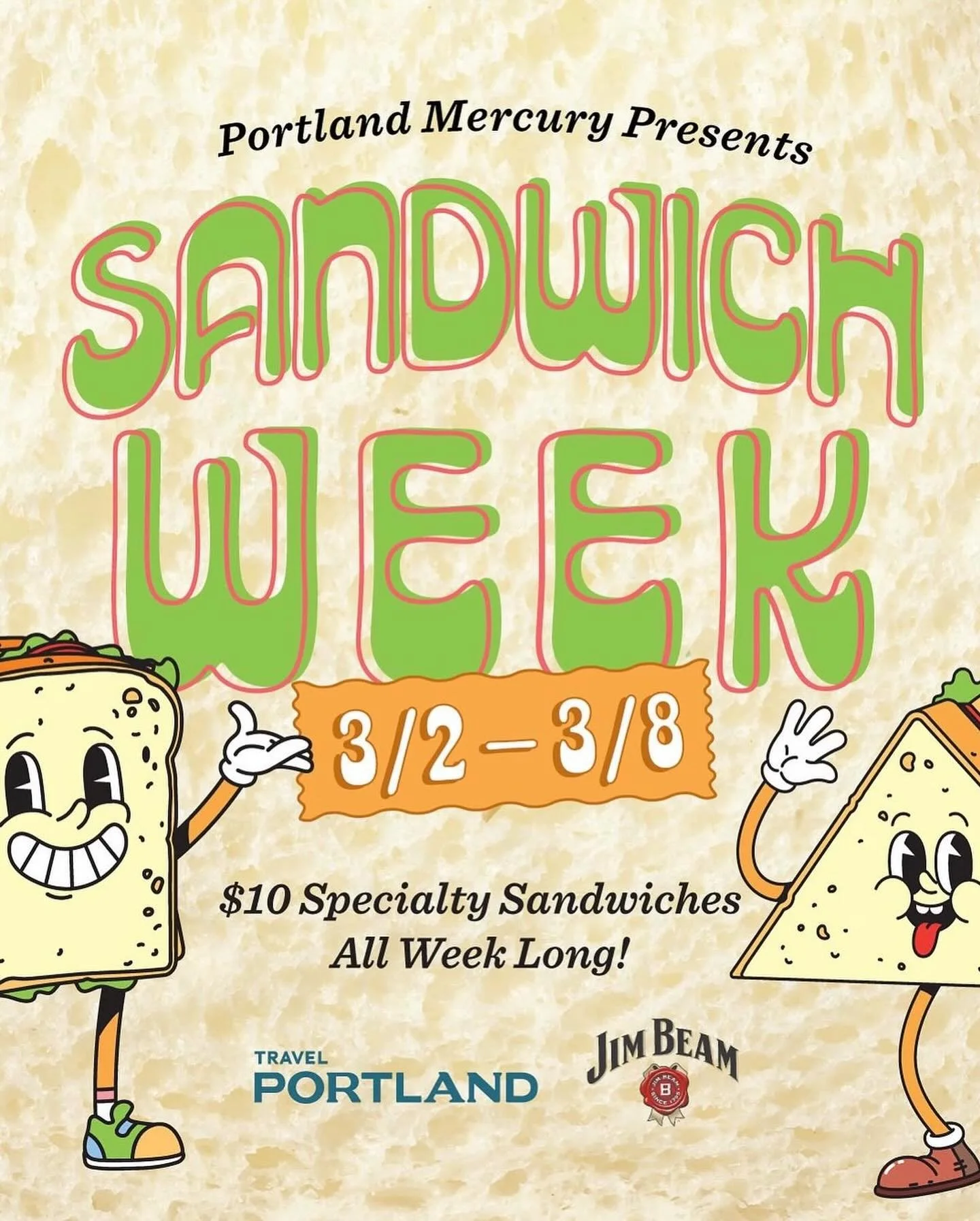 The Pearl District is the place to be for Portland Mercury&rsquo;s Sandwich Week! From March 2&ndash;8, you can grab $10 specialty creations at these local favorites:
&bull; Deschutes Brewery
&bull; 10 Barrel Brewing
&bull; Fuller&rsquo;s Coffee Shop