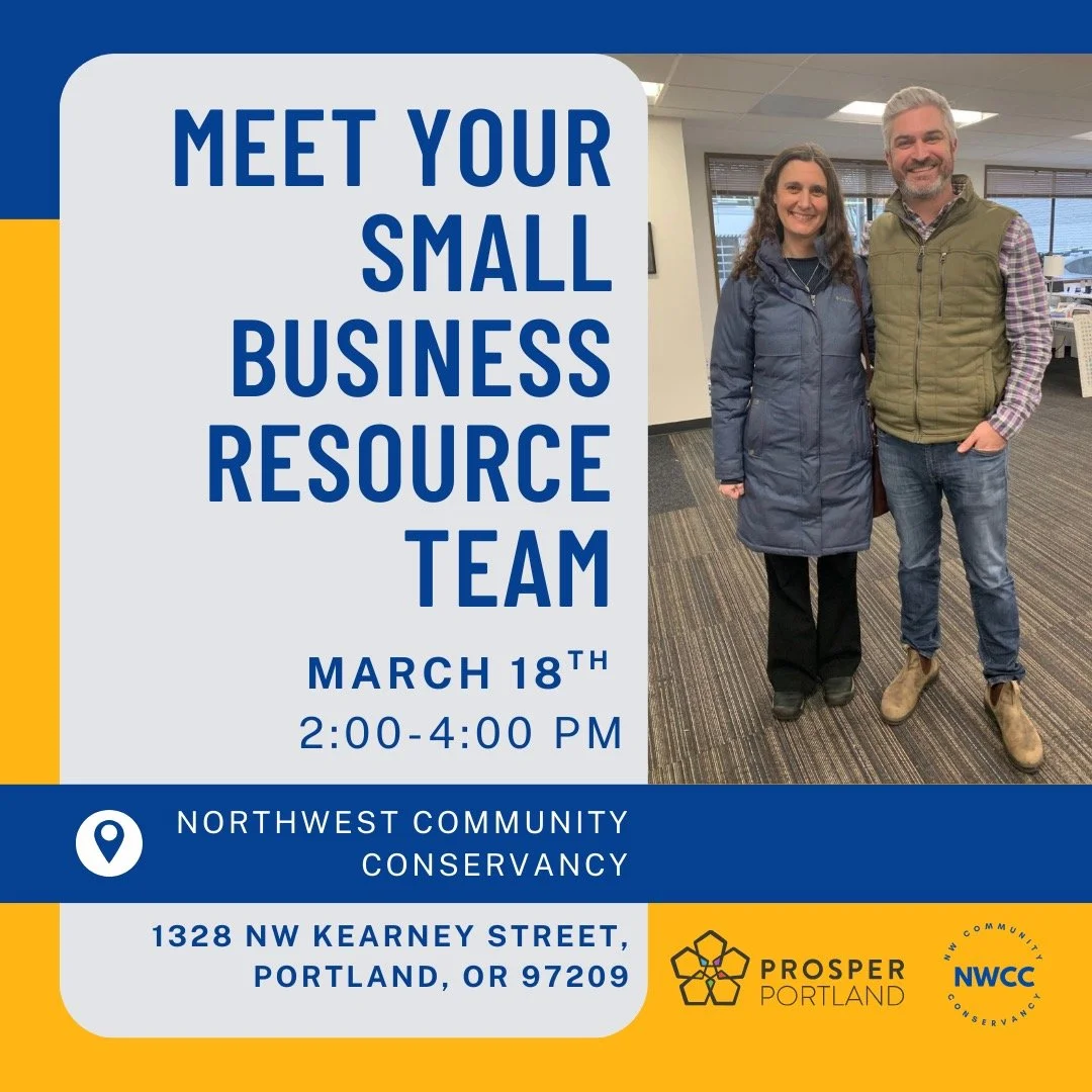Stop by the NWCC on Wednesday, March 18 (2&ndash;4 PM) for Free Small Business Office Hours. Meet with Prosper Portland and Permitting experts to get your questions answered&mdash;no appointment needed!

📍 1328 NW Kearney St. Thank you @nwccpdx and 