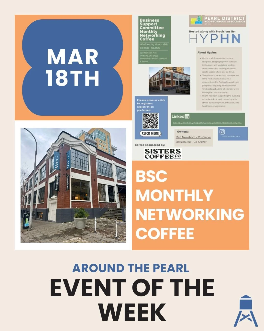 Looking to grow your network and stay connected with the Pearl District business community? Join us for the BSC Monthly Networking Coffee!

Whether you&rsquo;re a long-time local business owner or new to the neighborhood, come grab a cup of coffee an