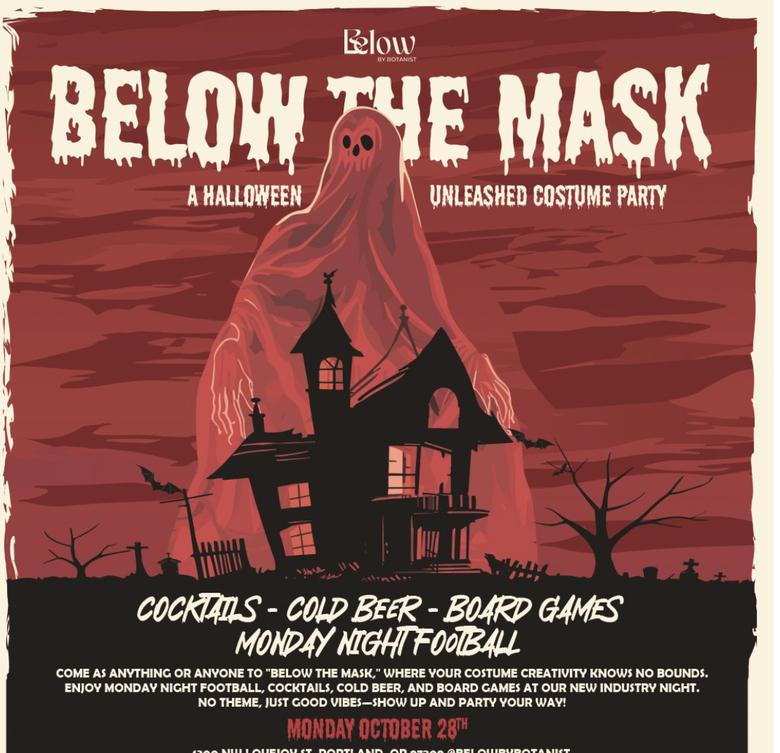 below by botantist custume party pearl district Portland