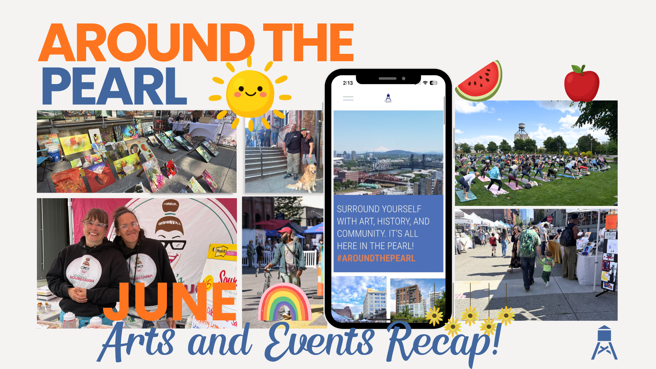 June Around the Pearl Recap Graphic