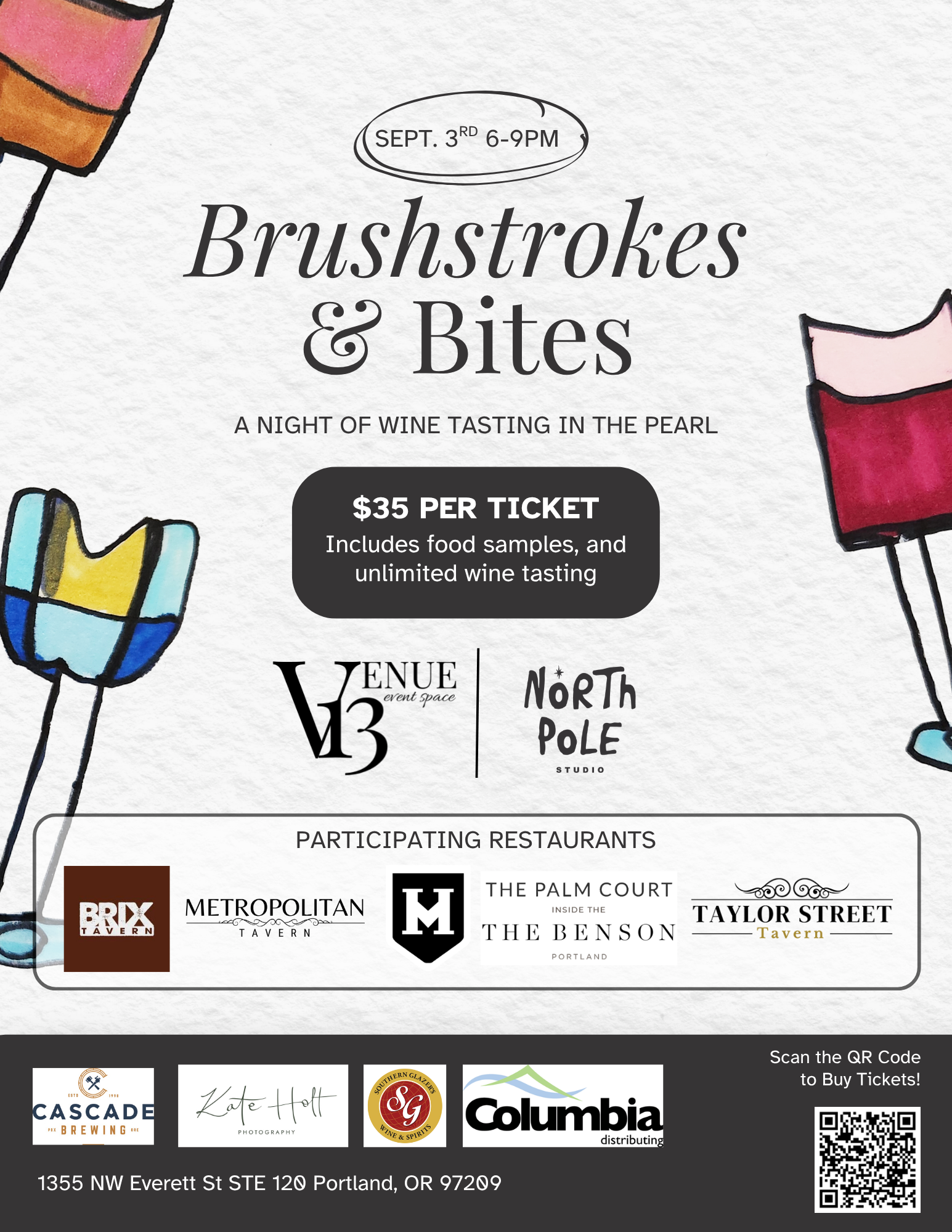 Brushstrokes and Bites Poater 