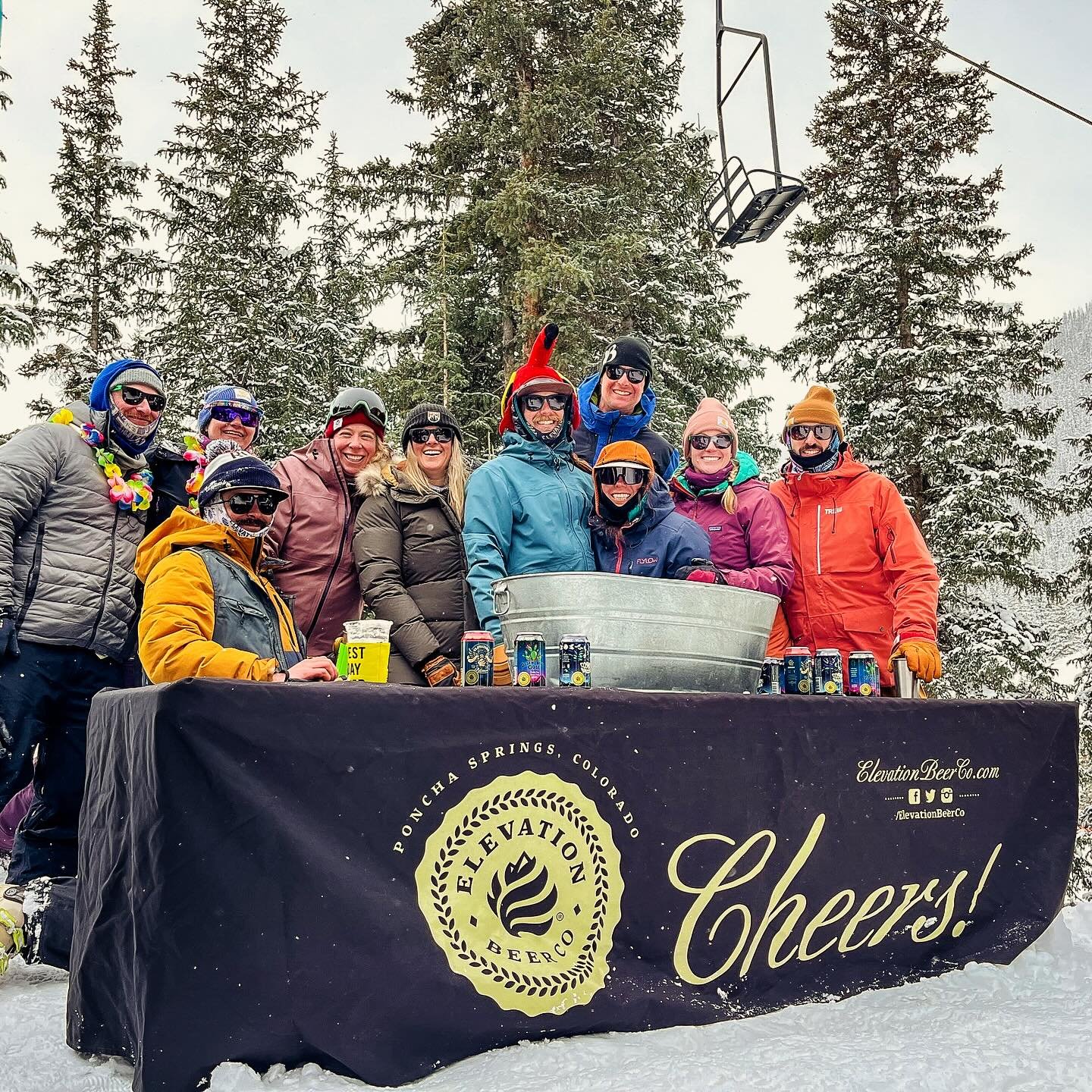 Cheers to another successful Brewski! We had so much fun skiing and partying with our buds from Avalanche, SKA, Anarchy, Steamworks, Syndicate, and Angry James. Shoutout to @silvertonmtn for hosting us all! 🍻 
📸: @alan_and_allie