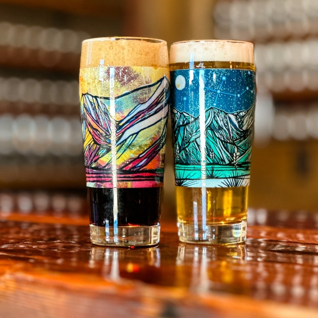 Join us and our Spring Art Resident @brinkleymessickart this Friday (4/12) at 4pm for a special showing of &quot;Trip Report,&quot; new works inspired by the time we spend outdoors. While you're here, snag a limited edition Artist Series Pint Glass d