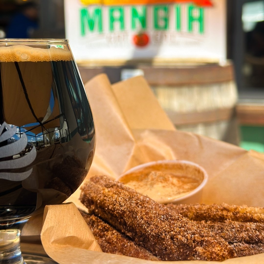 Churros and Caramel Oil Man Imperial Stout make for quite the dynamic dessert duo. Embrace the sweetness today!