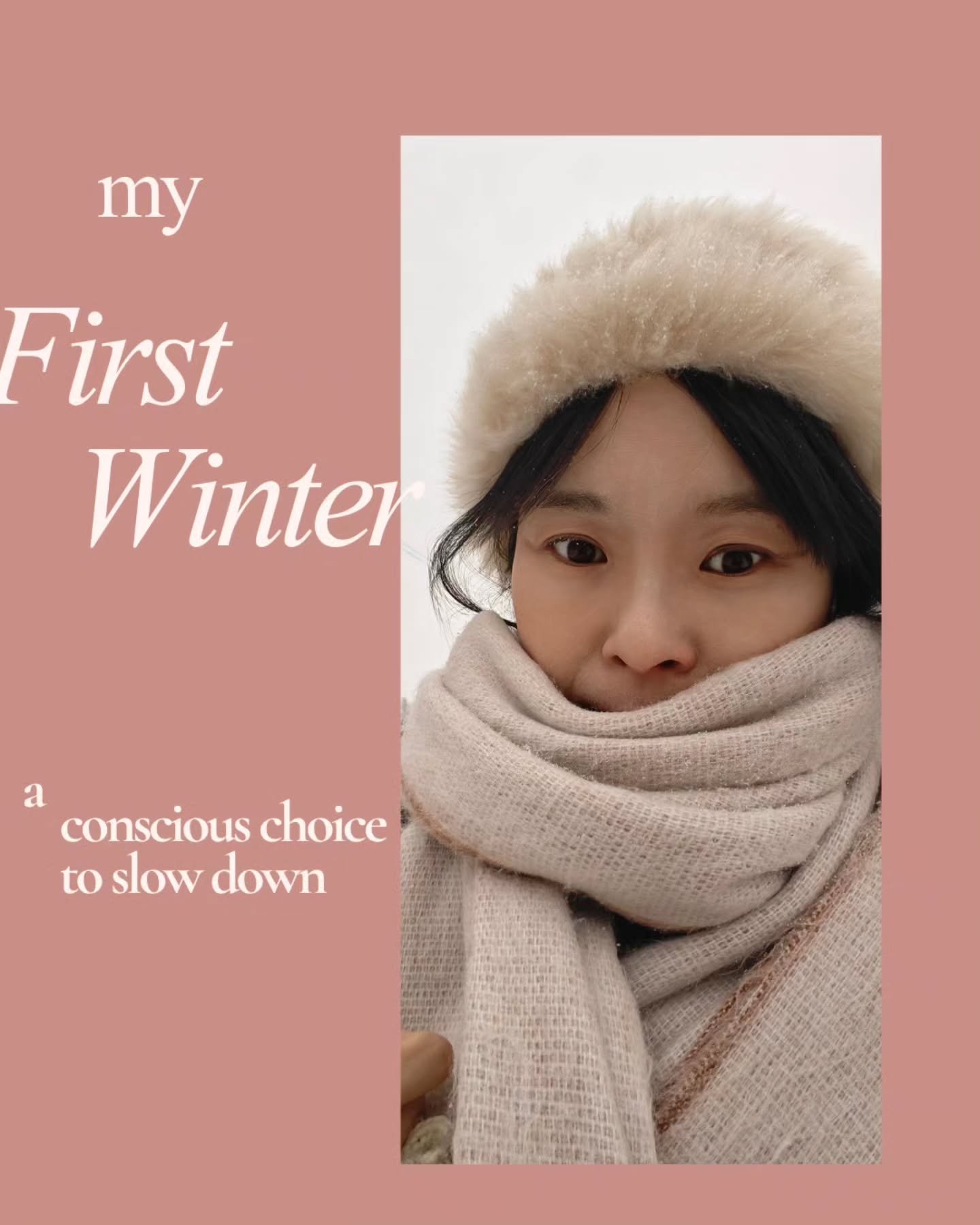 My first winter ❄️ &mdash; not by geography, but by choice.

For the first time in my life, I am allowing myself to slow down deeply and fully.

A conscious decision to move with the season.

To be still,
to enjoy the tiny ordinary moments of daily l