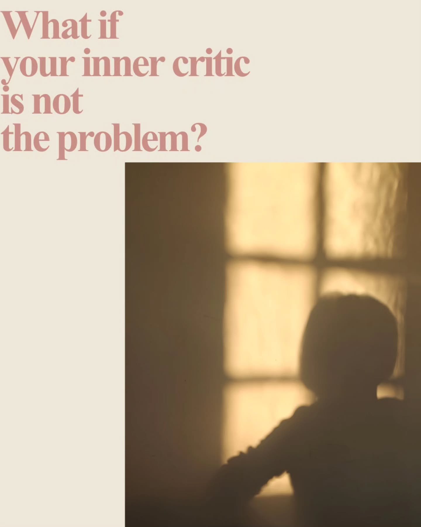Unfortunately, our mind is not here to help us succeed.

This is because of how our bodies are wired,
as much as we think we are rational,
emotions easily override our logic.

Inner critic can push ua towards higher standard but it can also make us h