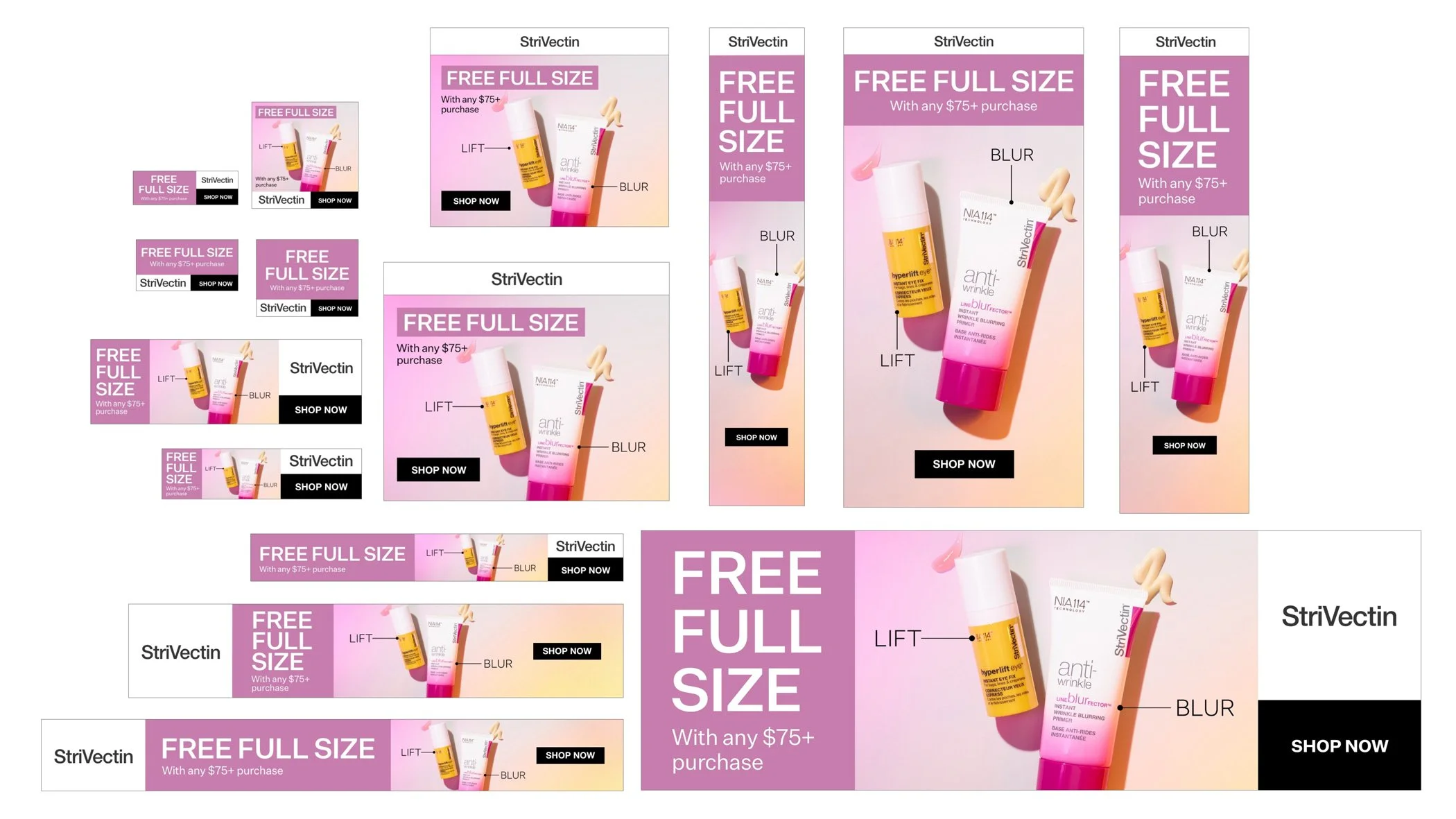 StriVectin digital marketing ads by Loren DePalma.