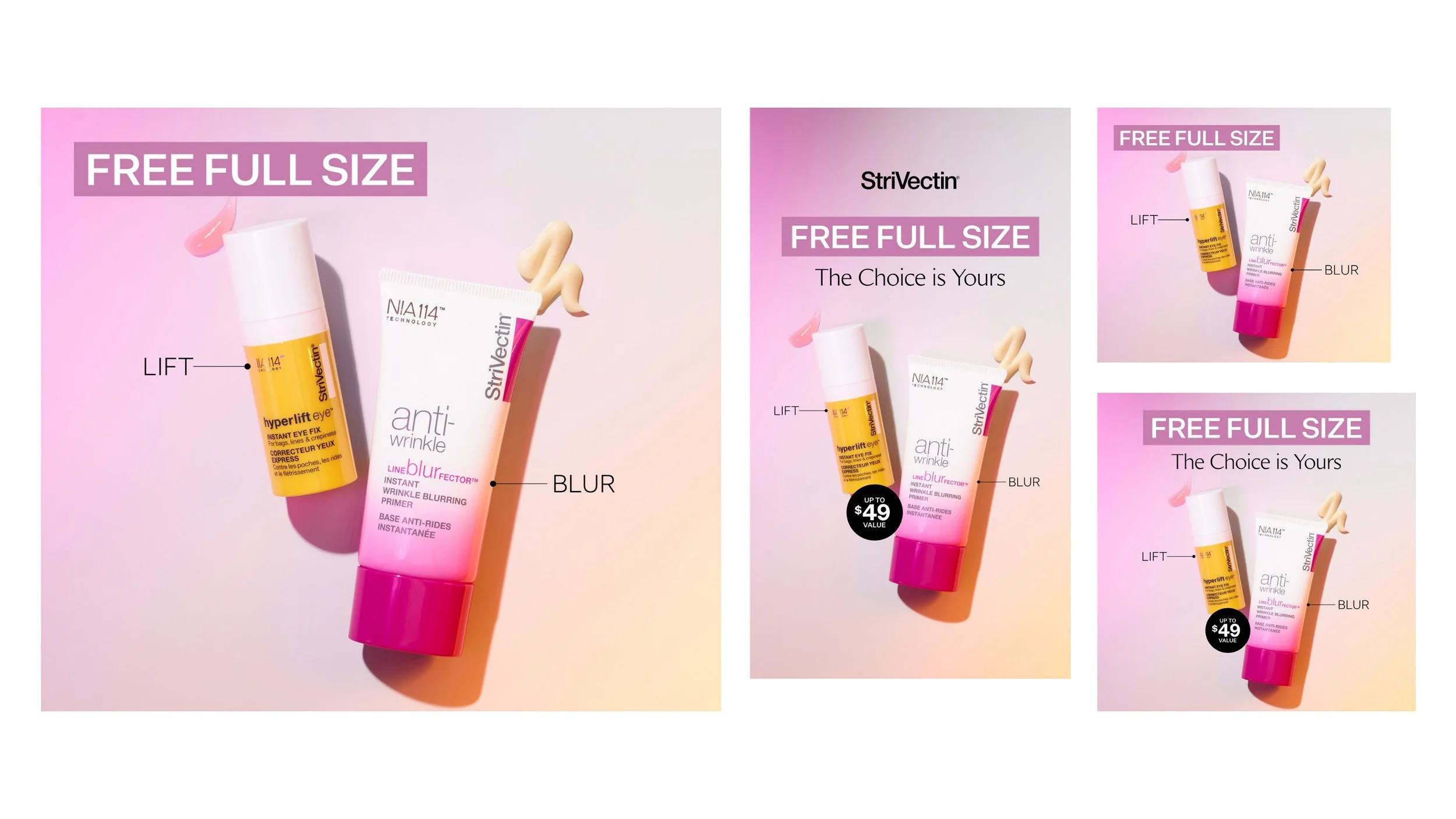 StriVectin social media design by Loren DePalma.