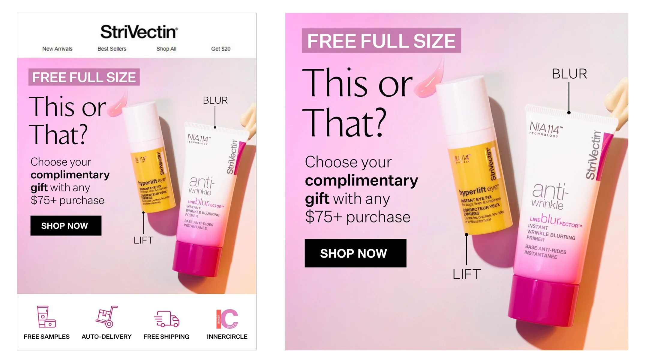 StriVectin campaign key visual by Loren DePalma.