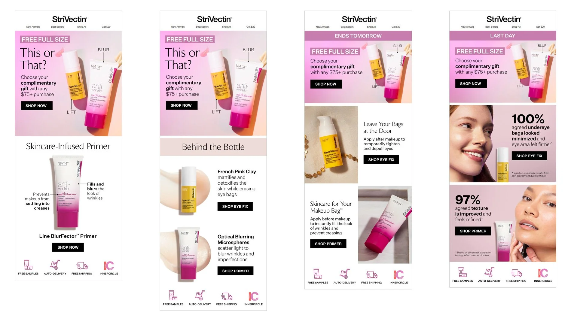 StriVectin email marketing design by Loren DePalma.