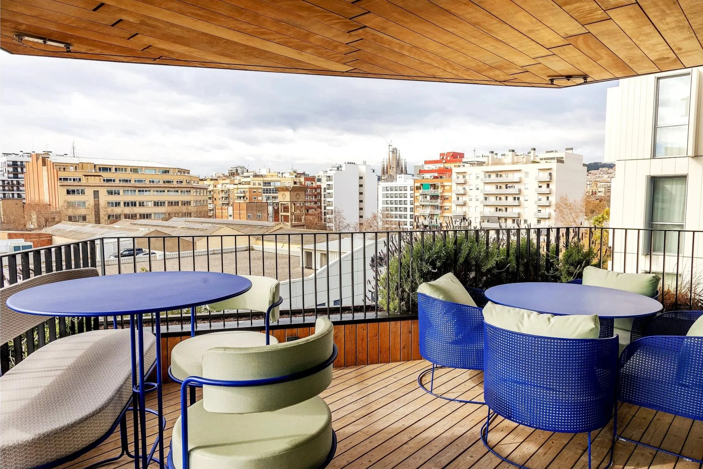 Elastic Search Barcelona Tech Company AI Terrace Sagrada Famiglia Outdoor Commercial Furniture