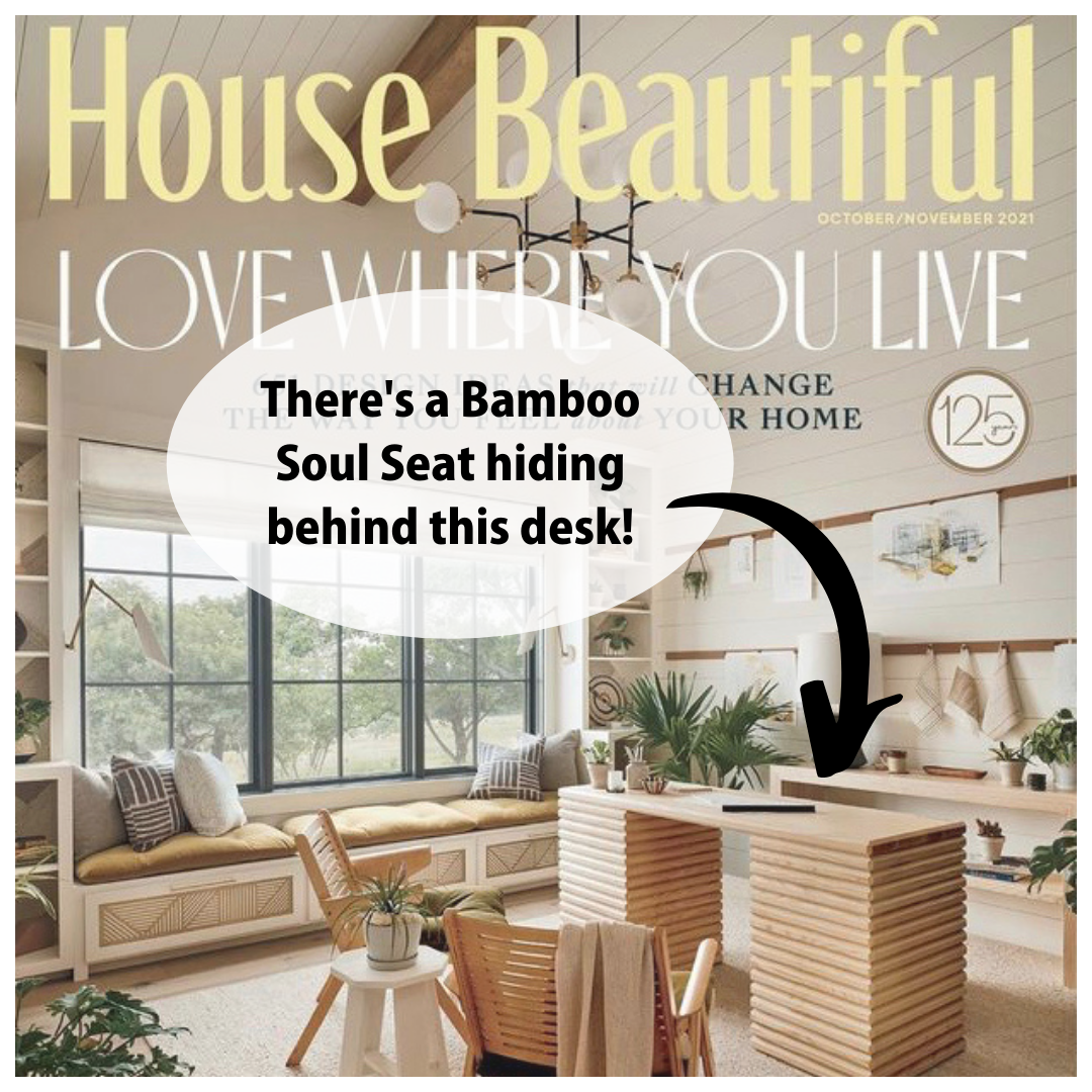 There’s a Soul Seat hiding on the cover of House Beautiful Magazine!