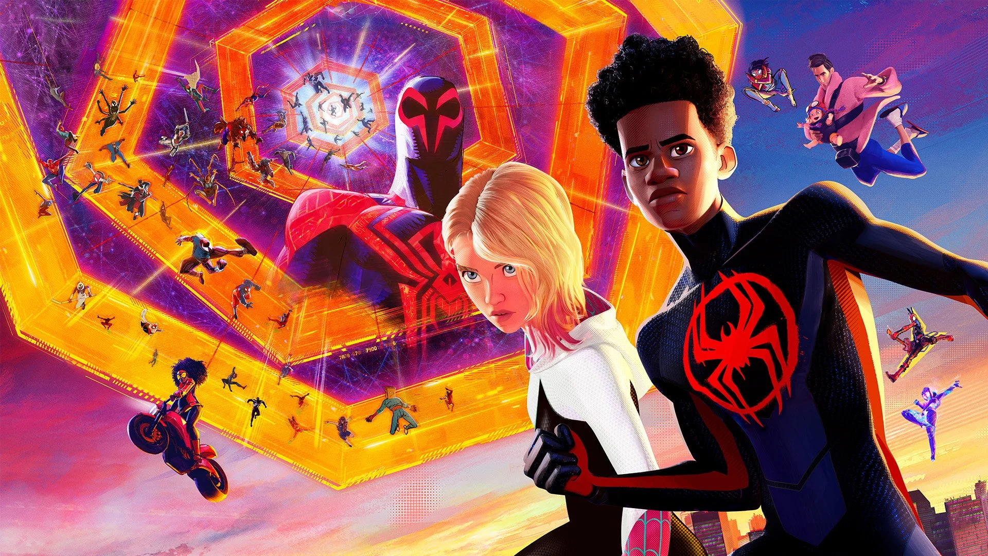 Gwen &amp; Miles Swing Through Cityscapes In The Latest Clip For Spider-Man: Across the Spider-Verse.