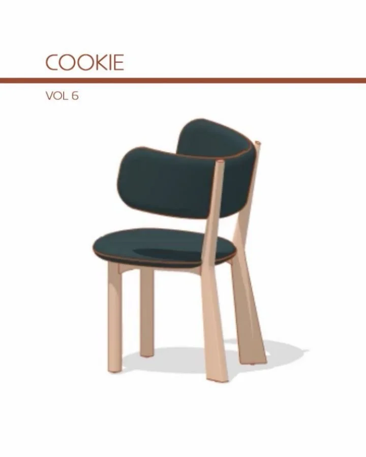 VOL 6 _ COOKIE chair

origin: Perth, WA

lead&nbsp;time: 6-8 weeks

finishes: Oak &amp;&nbsp;Sustainable Living Fabrics, Chelsea range

reason for existing: locally manufactured and designed commercial break out, meeting, or dining chair, with light-