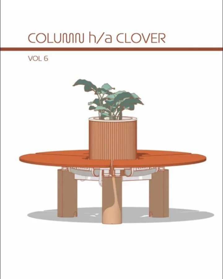 VOL 6 _ COLUMN h/a CLOVER
origin:&nbsp;Australia (NSW) + China
lead time:&nbsp;4&ndash;6 weeks when in stock
finishes:&nbsp;Black or white powder-coated base, plus extended in-house colours &mdash; Terracotta and Paperbark.
Tops + planter caps in Lam