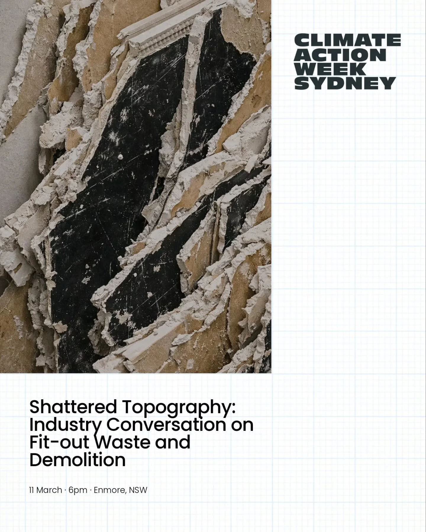 Join UNSW Arch_Manu, ScaleRule, and Prevalent - the team behind the installation Shattered Topography: A Monument to Waste - for an industry conversation at Klaro Design showroom in Enmore. Hear the project story and the material realities behind the