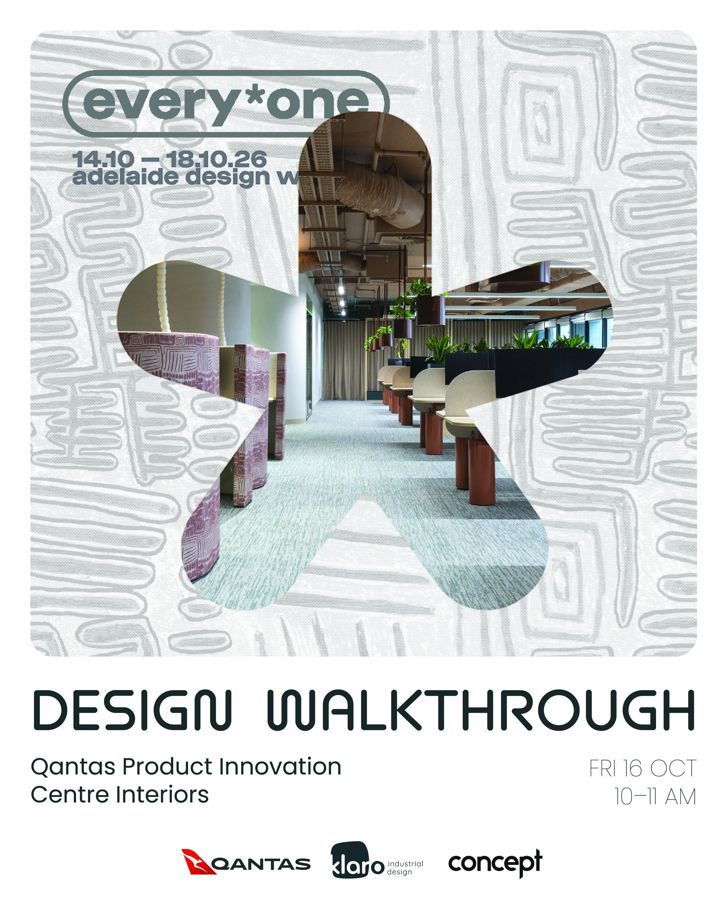 Interested in commercial interior design? 
Adelaide-based or heading to @adelaidedesignweek? 

Join us for a morning walkthrough of the @qantas Product Innovation Centre interiors, exploring how workplace furniture, materials and custom detailing com