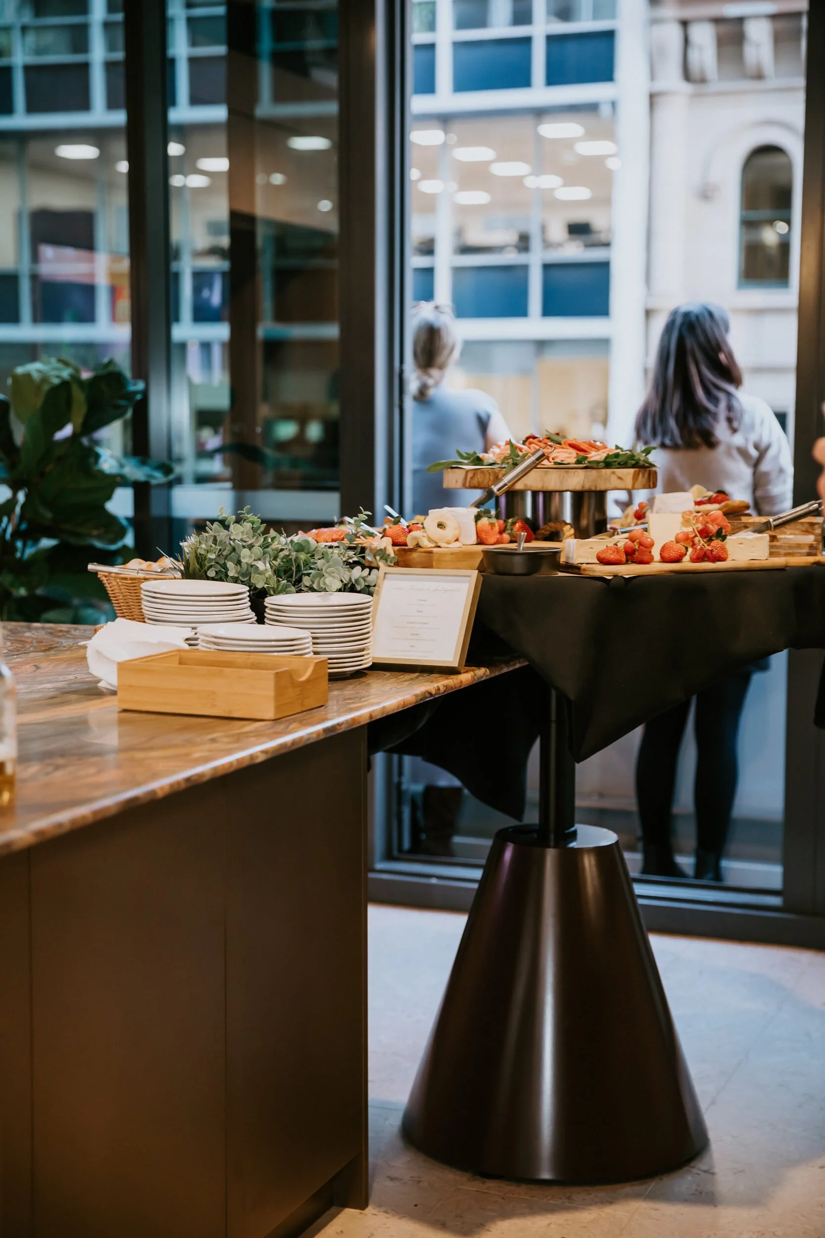 Klaro CONUS h/a height-adjustable table in the kitchen at Concept CI HQ, Sydney