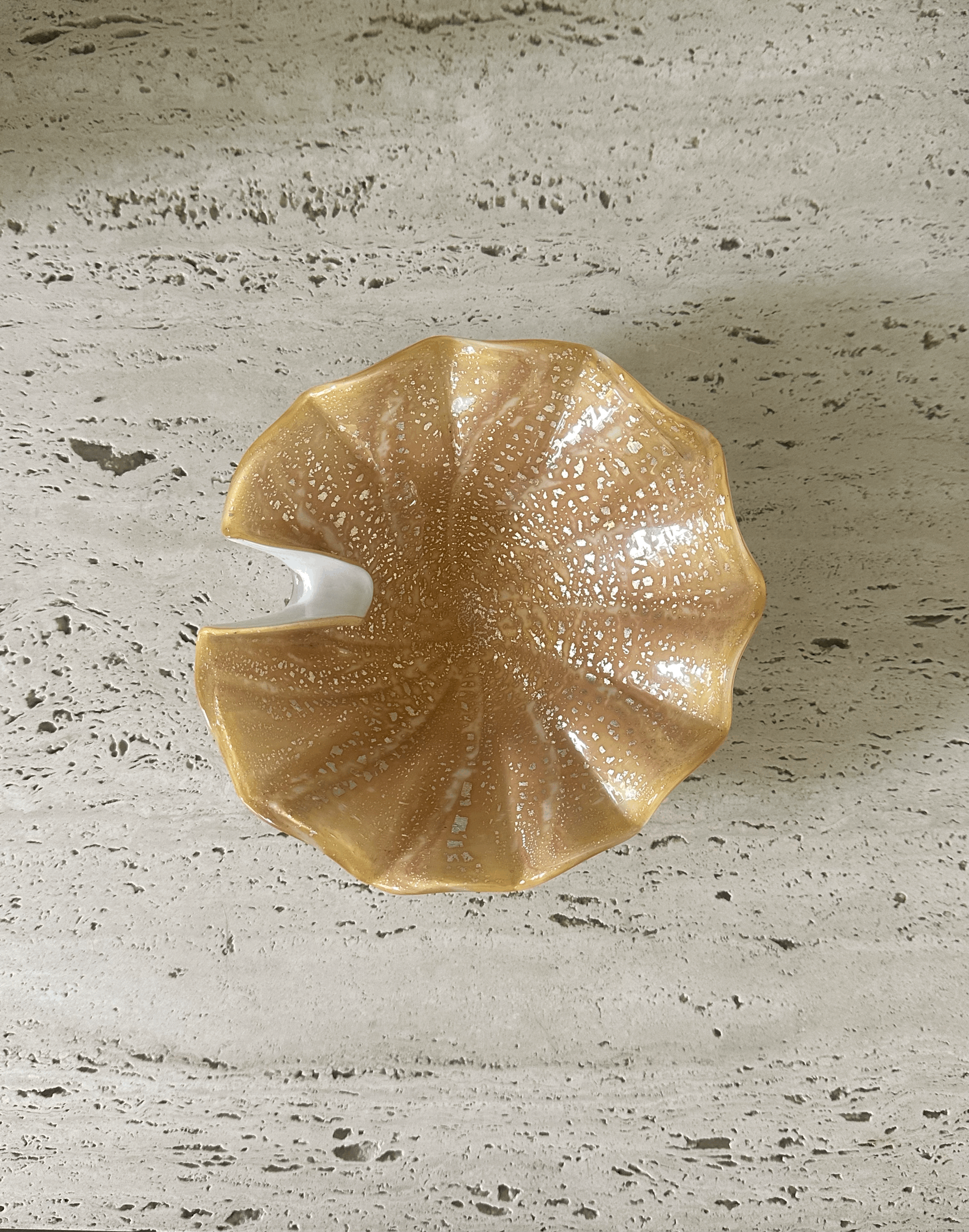 Murano Scalloped Ashtray