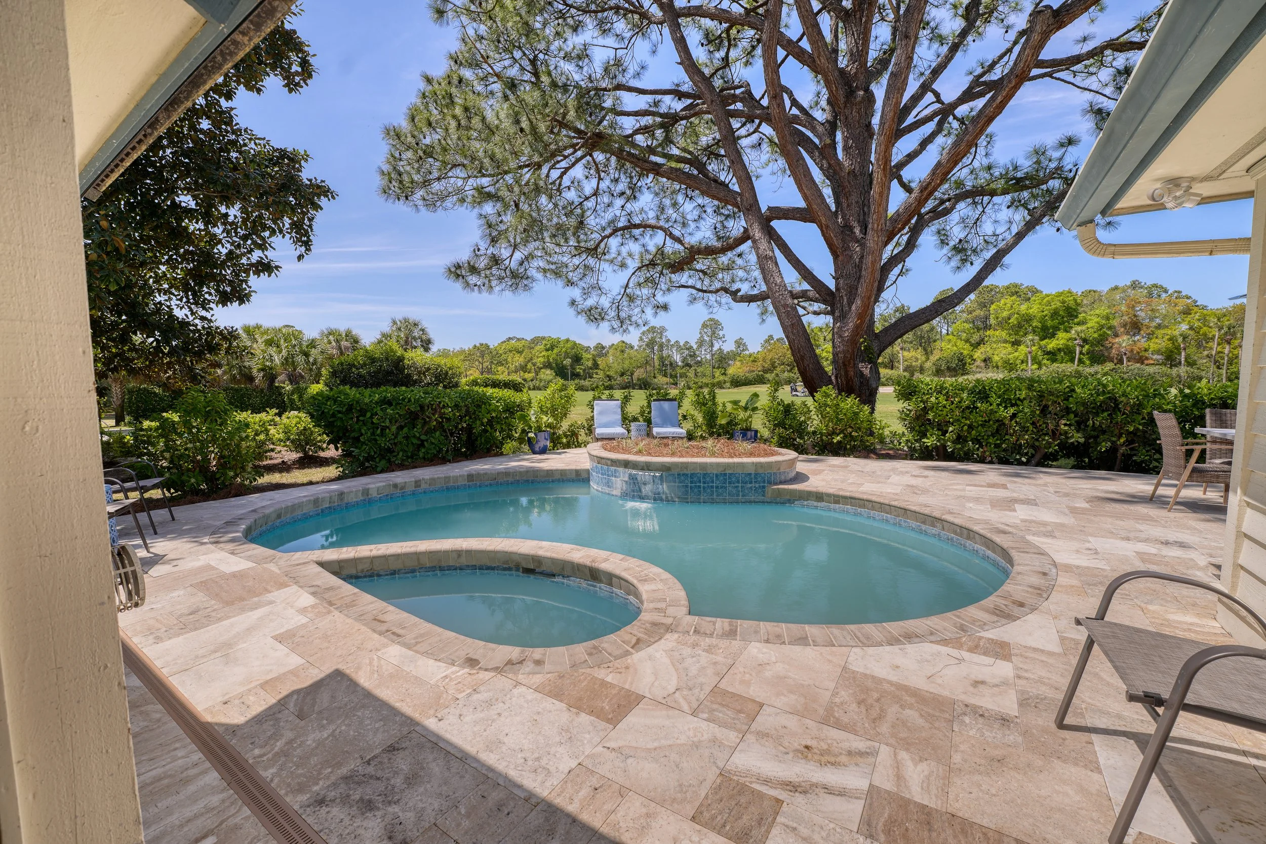 Natural Stone Pool Decking — American Paving Design