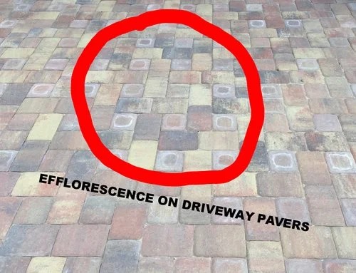 Why do my new pavers have efflorescence on them? Tips on getting rid of this haze!
