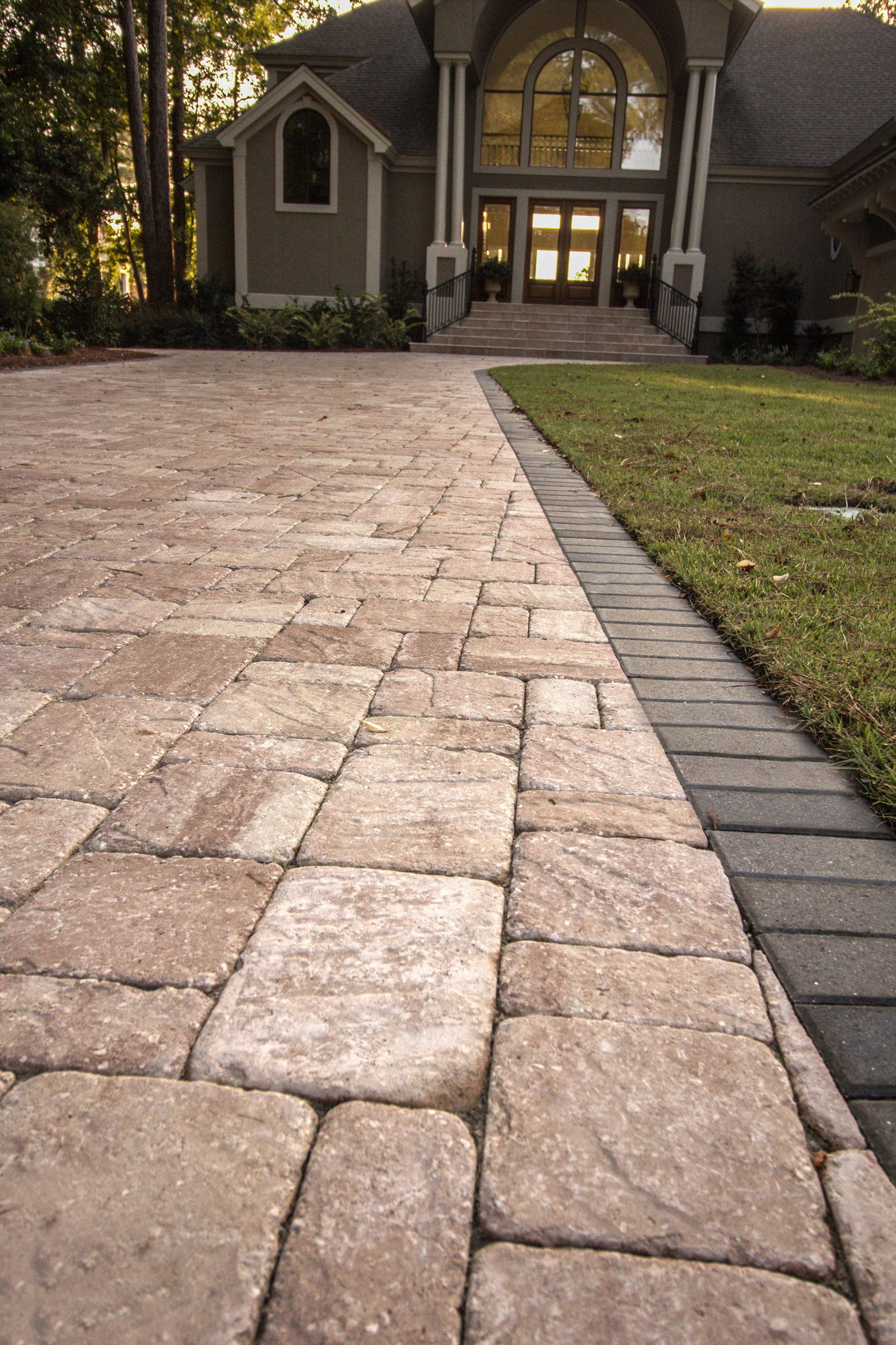 porcelain paver patio on Smooth Vs Textured Bricks American Paving Design