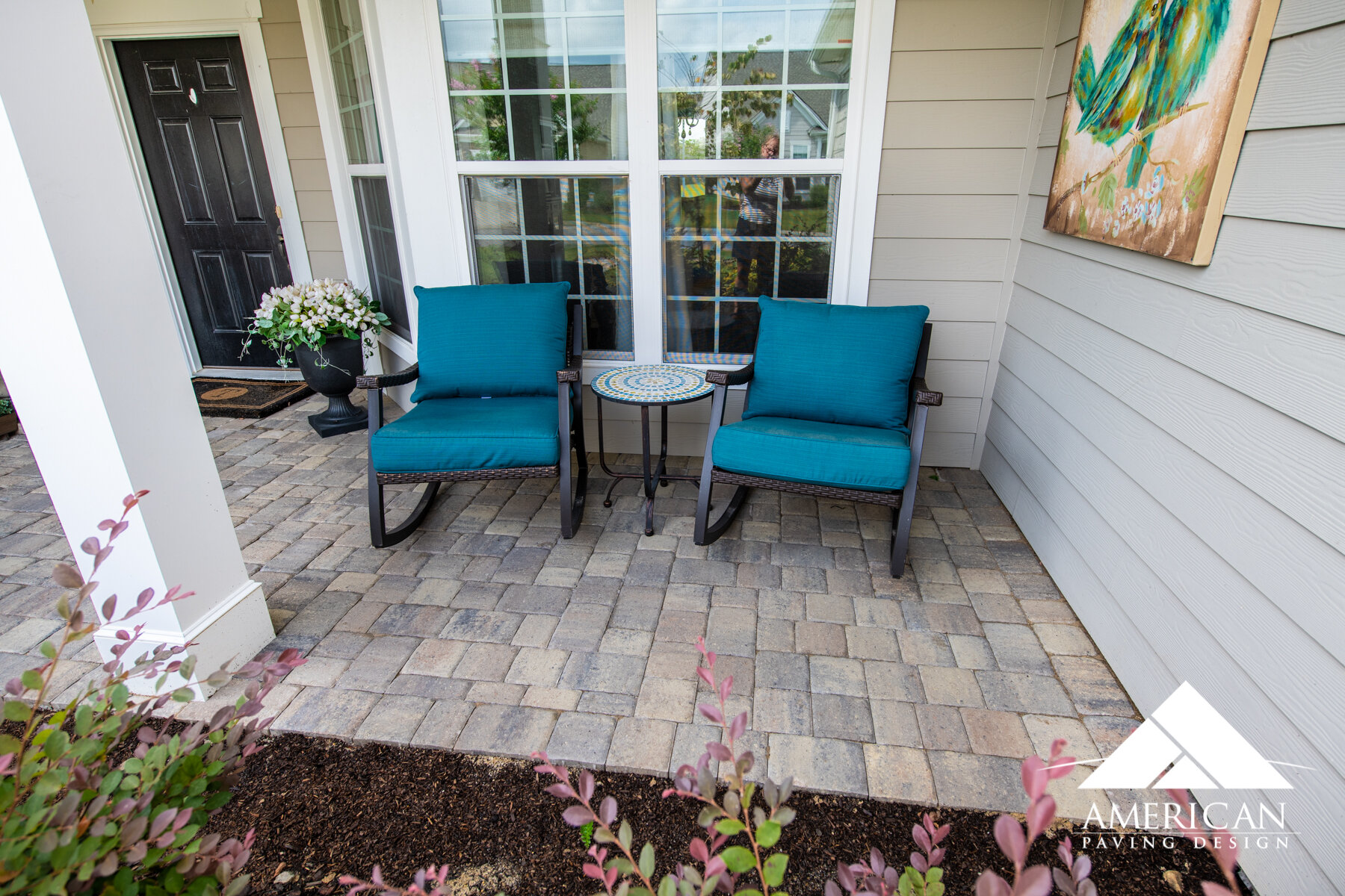 Overlay Your Existing Concrete Patio And Transform Backyard American Paving Design - Concrete Patio Overlay Pavers