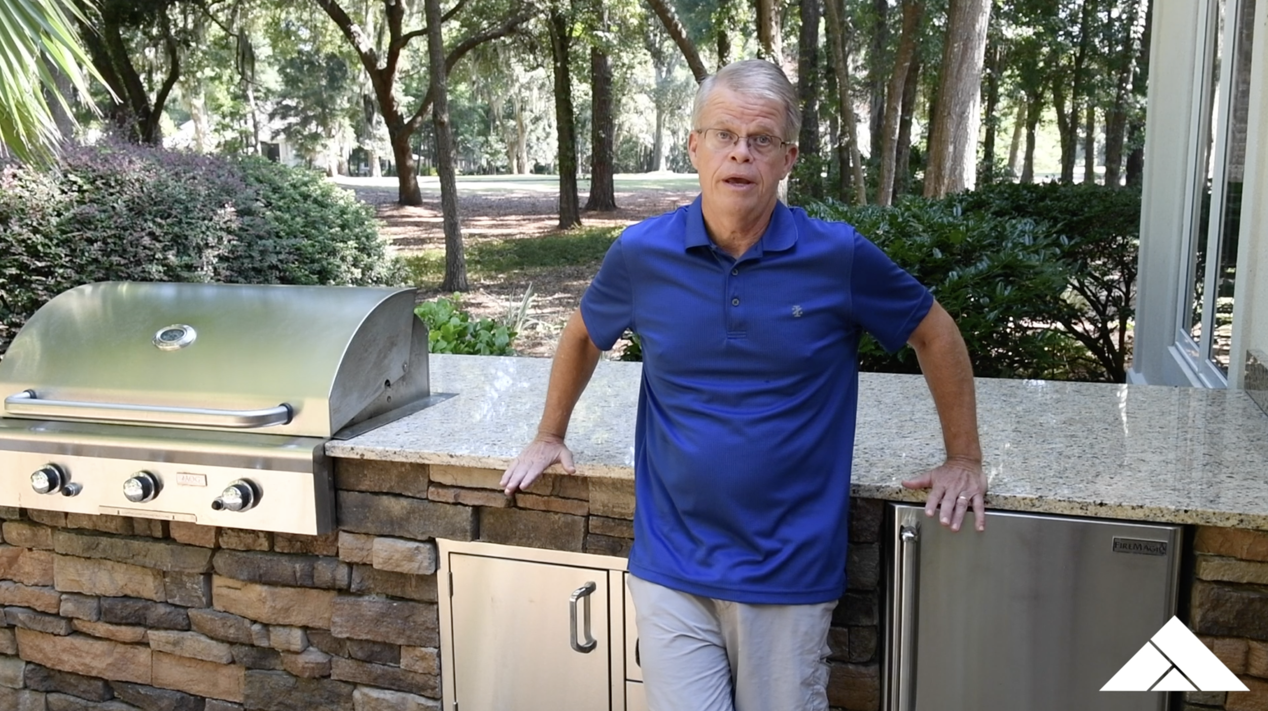 Before and After American Paving Design Outdoor Living Space and Kitchen Installation!