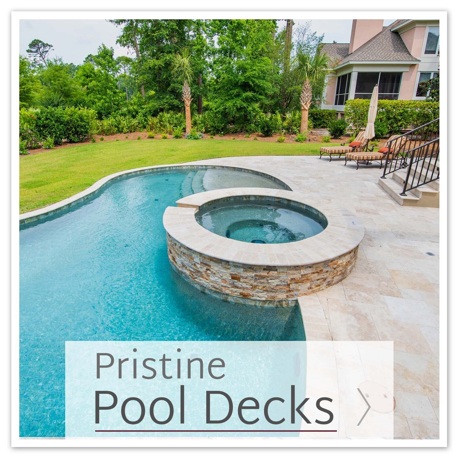 See your outdoor oasis come to life with a new pool deck!