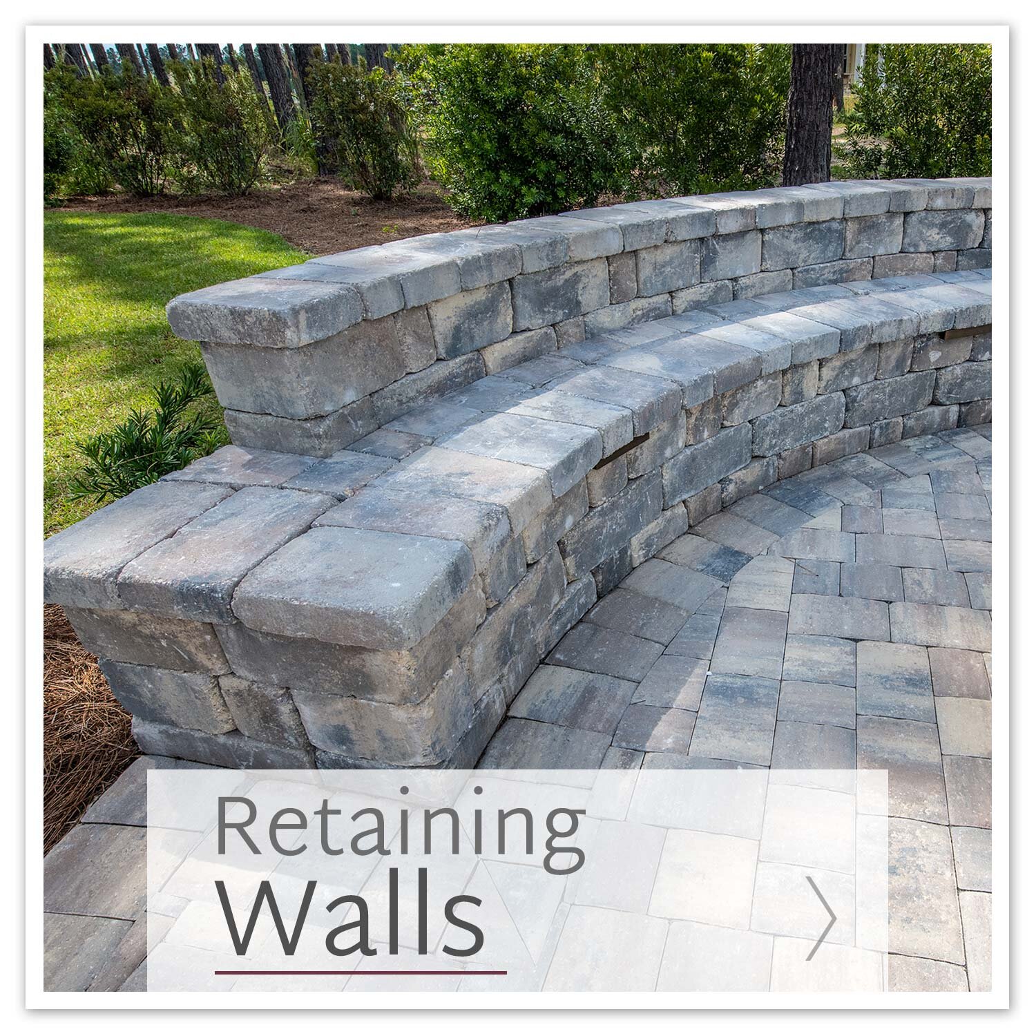 Functional and beautiful, walls can add extra seating and privacy.