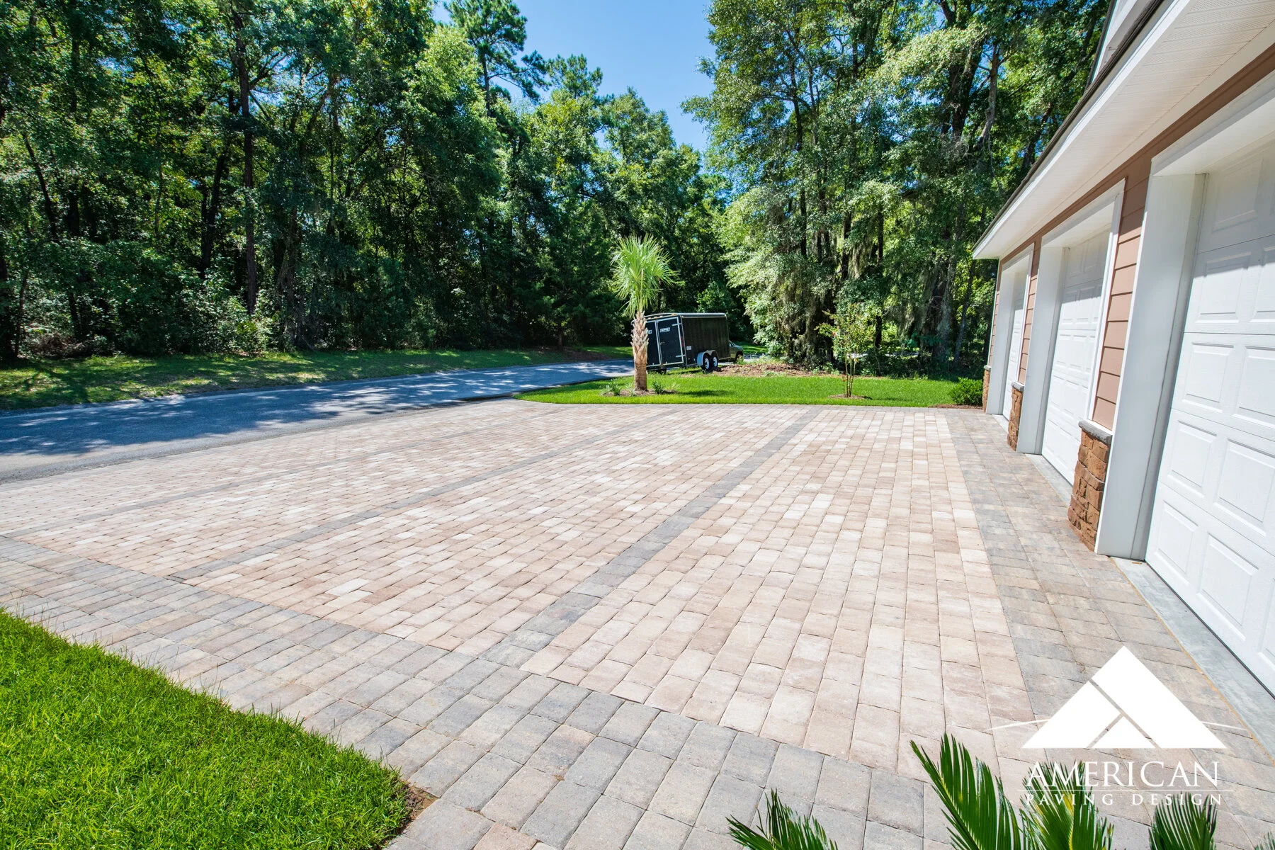 Random Pattern Paver Driveway Paver Driveways | How To Design A Paver Driveway — American Paving Design