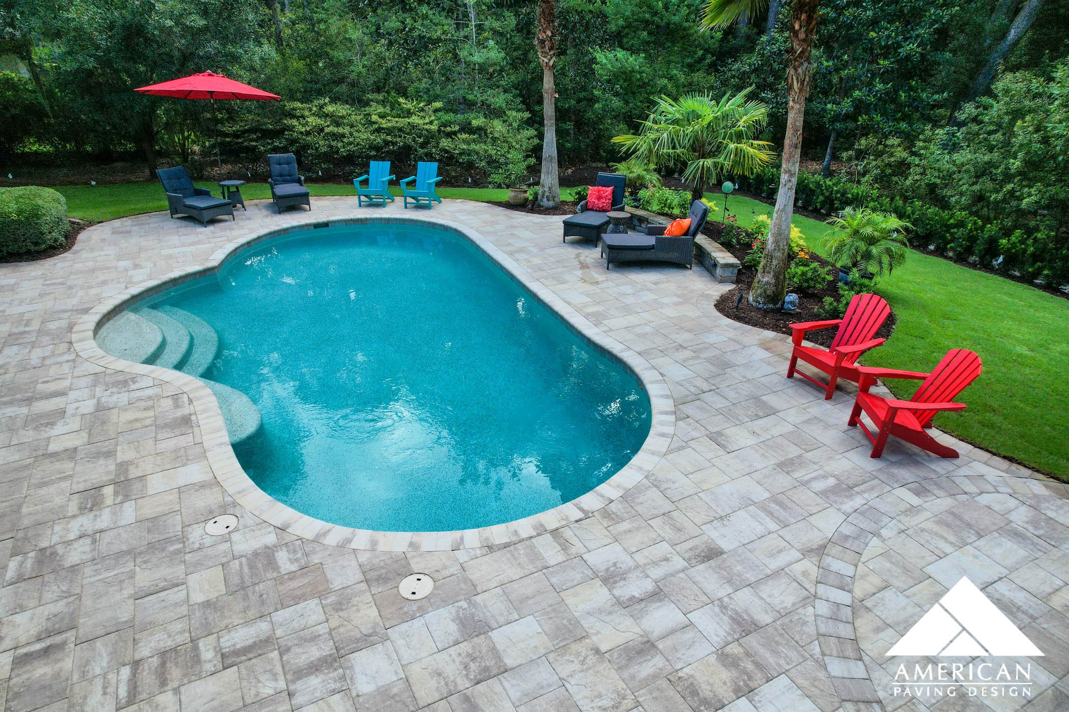 best pool deck designs and options — american paving design