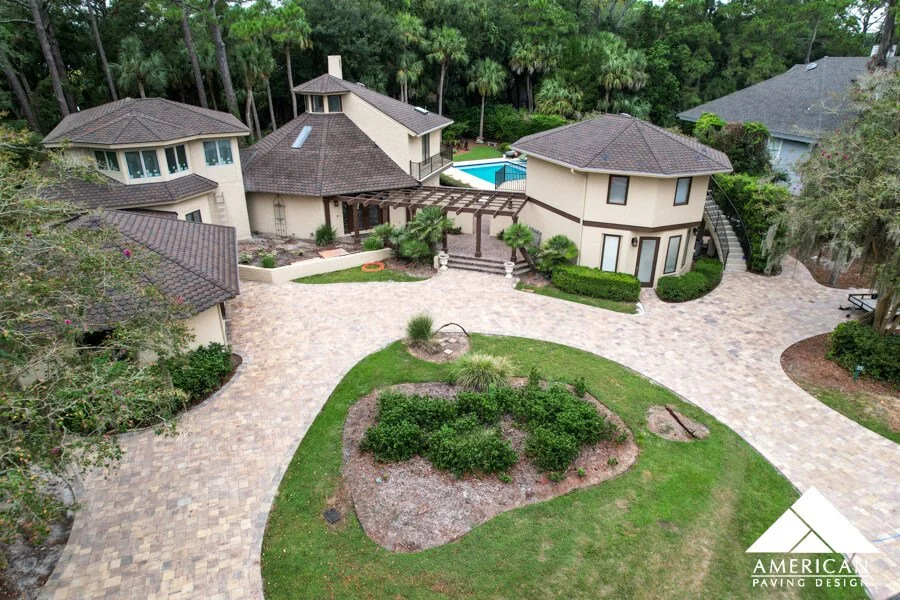 Massive Mega Olde Towne Driveway Installation - HHI, SC